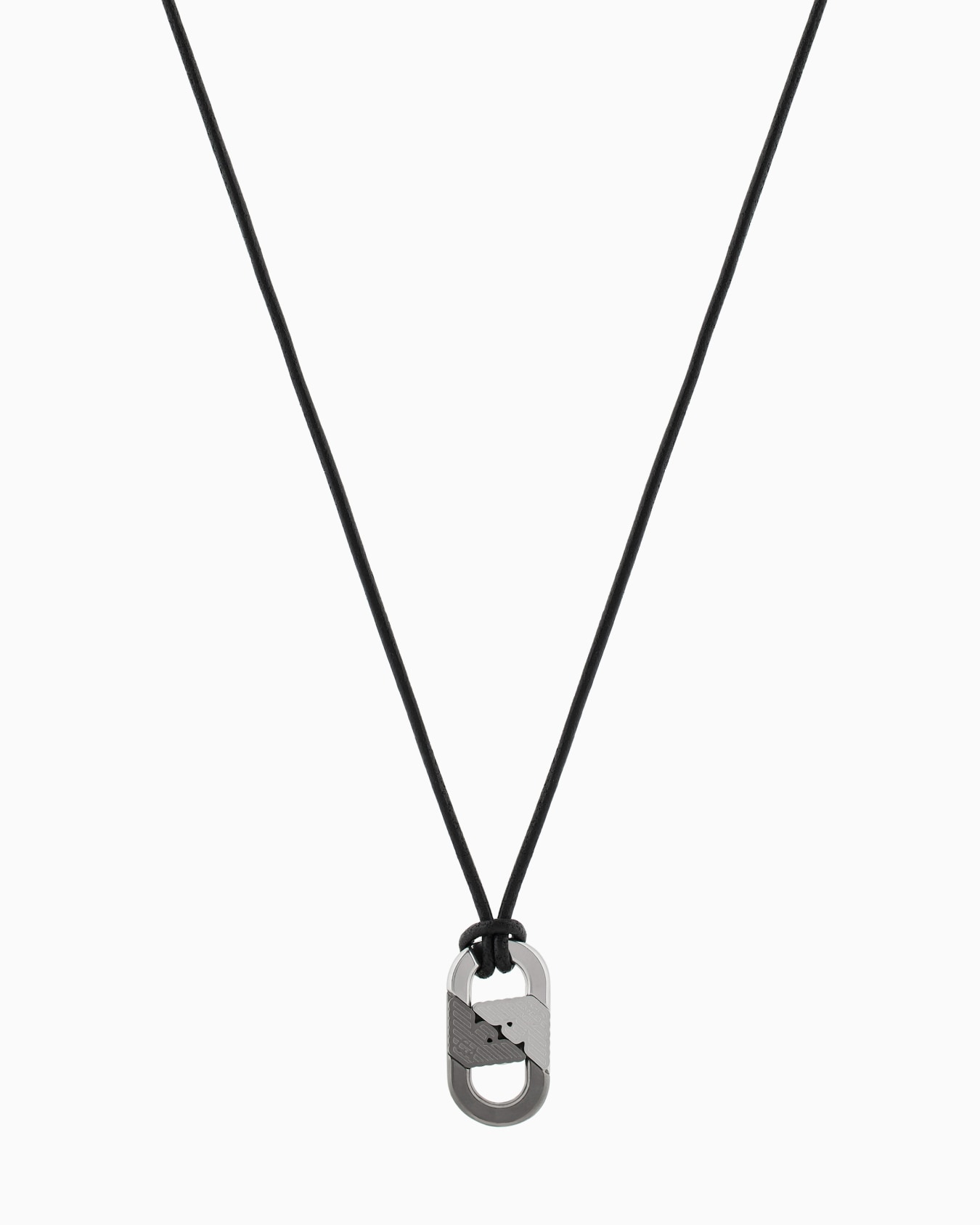  Two-Tone Stainless Steel Pendant Necklace Slide 0