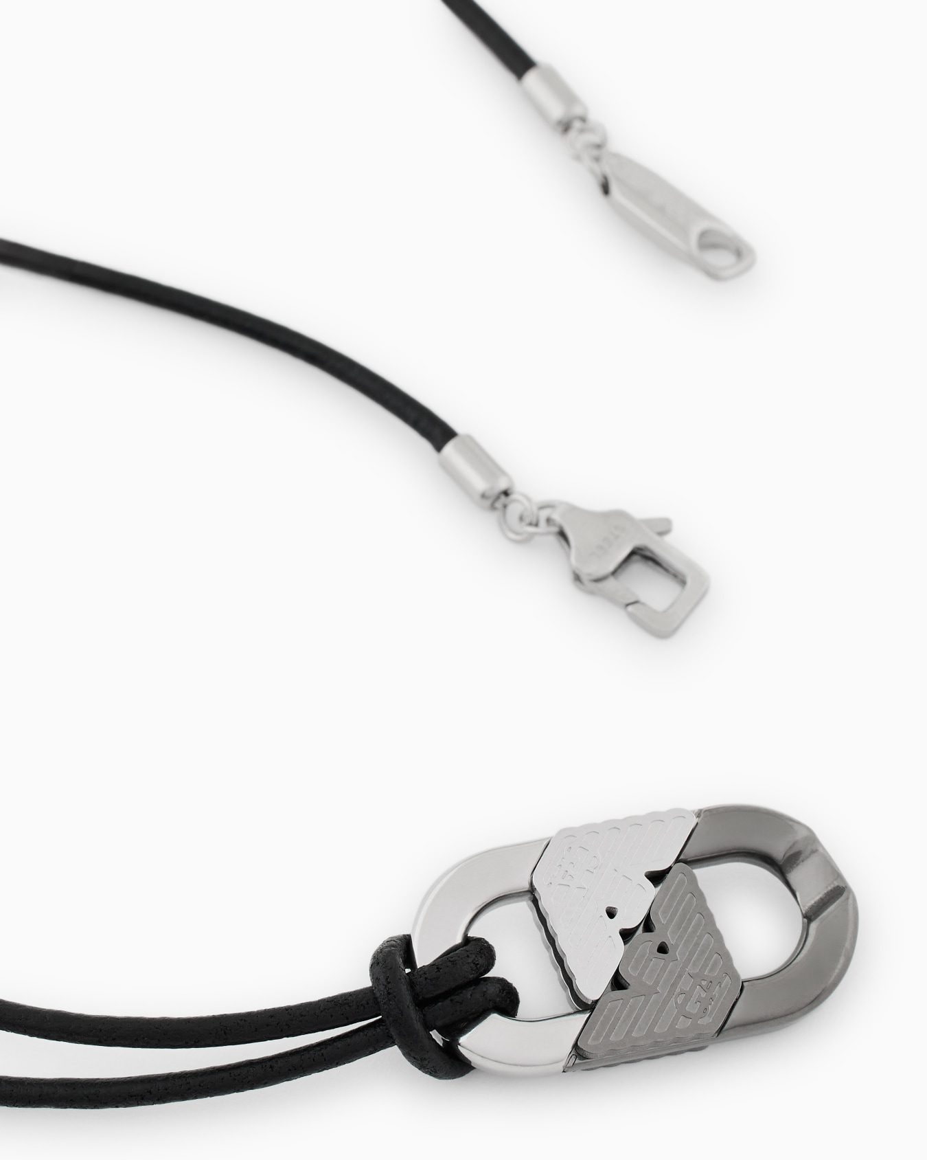  Two-Tone Stainless Steel Pendant Necklace Slide 2