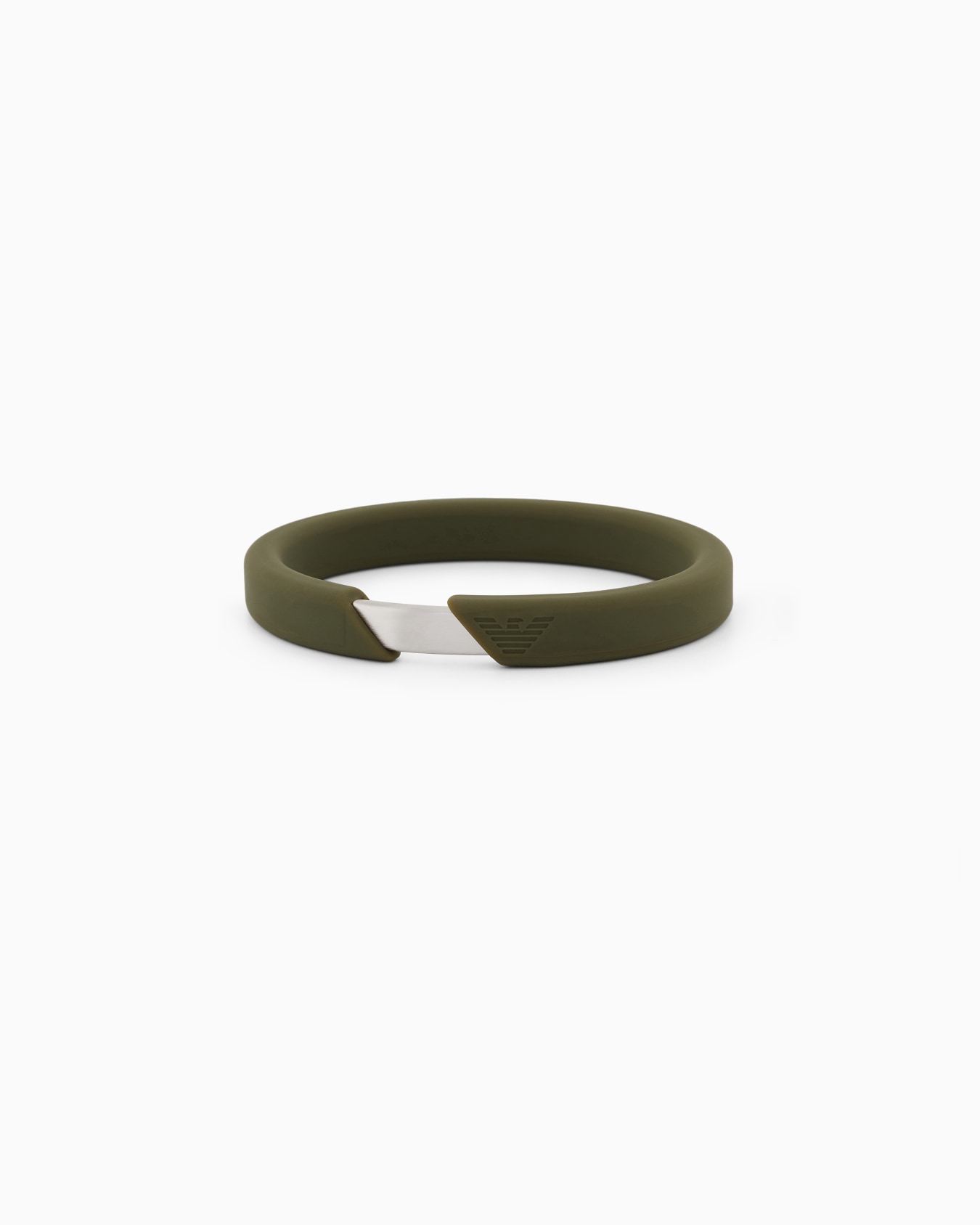  Green Silicone Bangle Bracelet Slide 0
