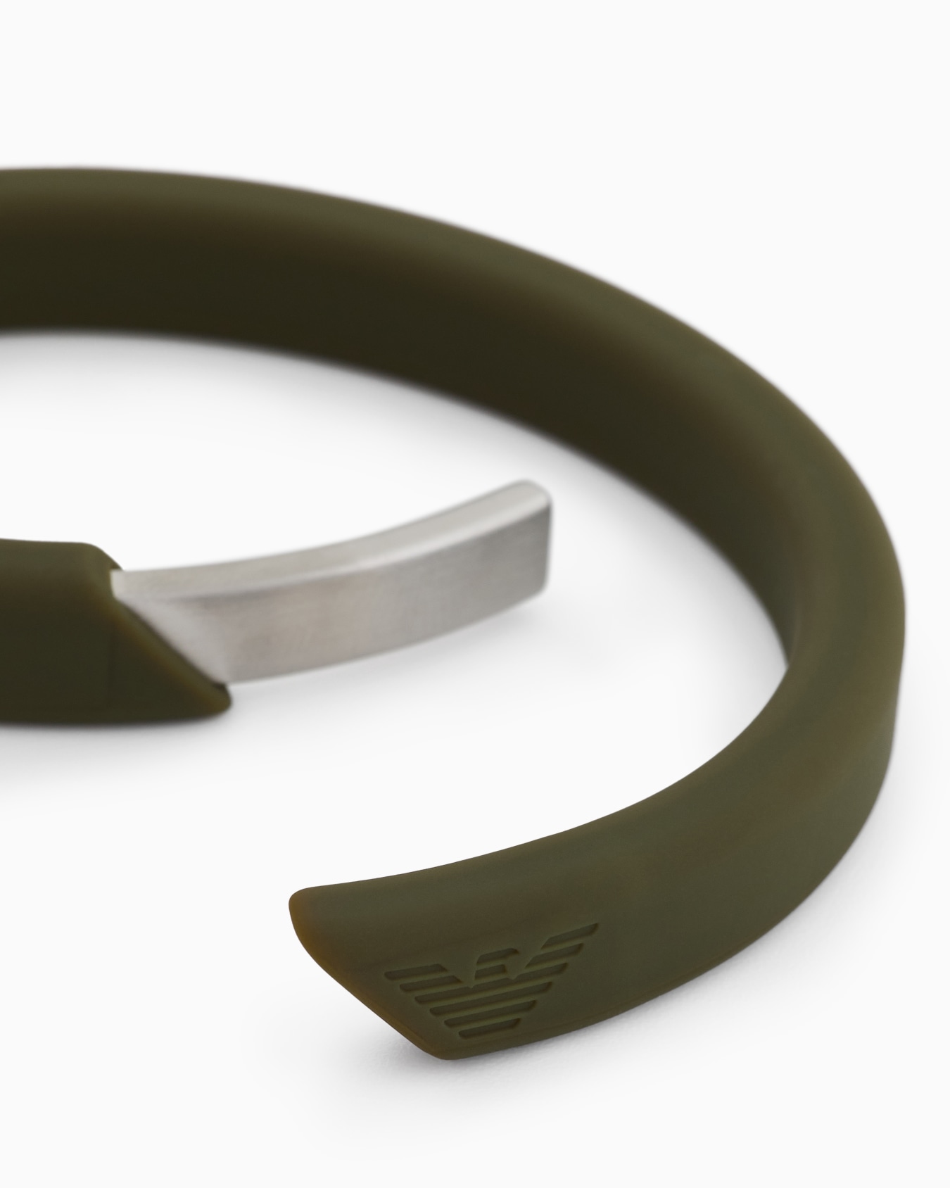  Green Silicone Bangle Bracelet Slide 2