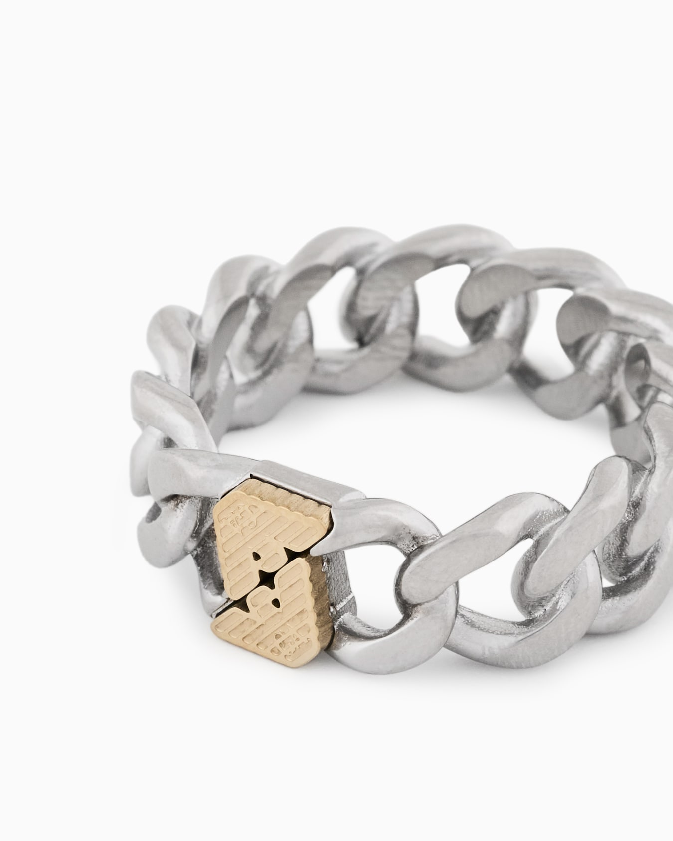 Bague en acier inoxydable bicolore Diapositive 2