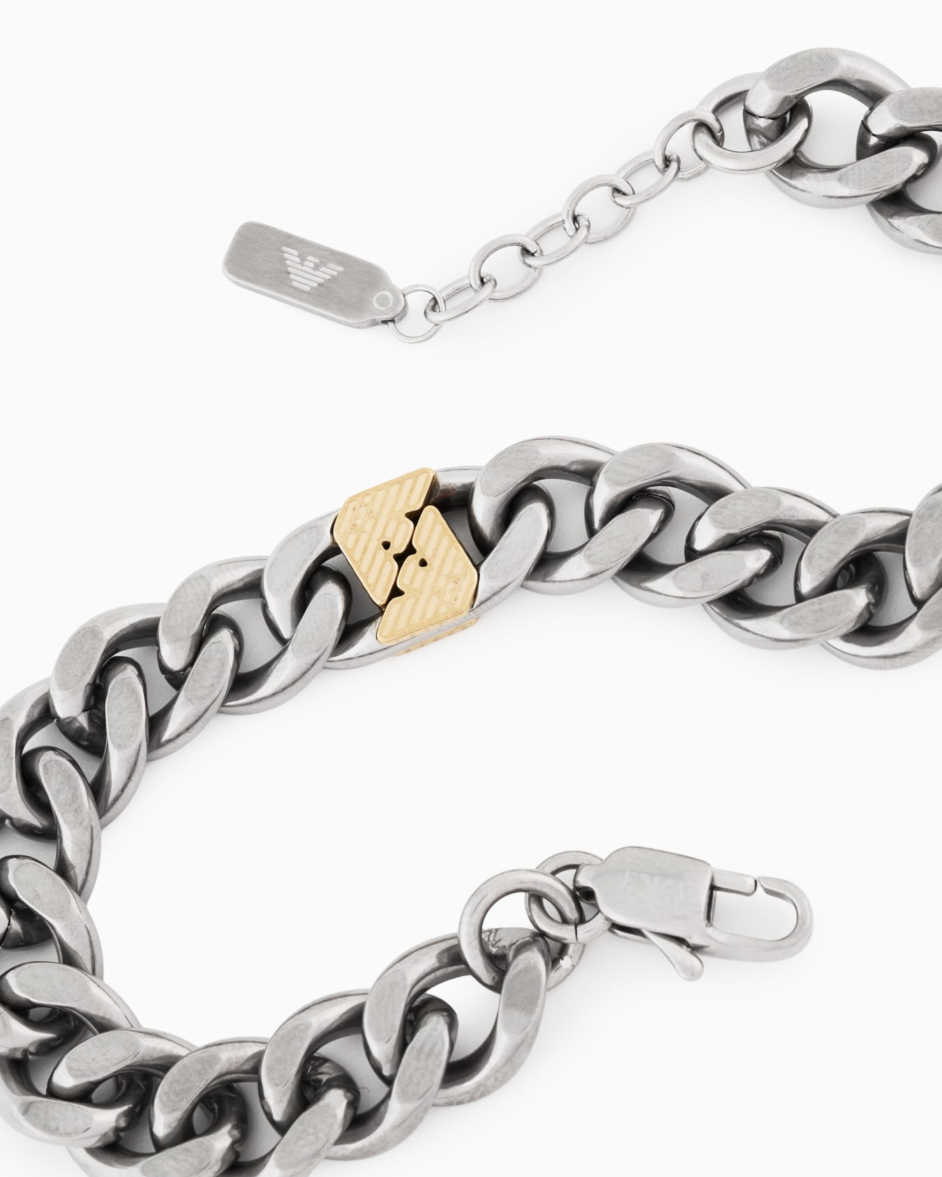 Emporio Armani Two-Tone Stainless Steel Chain Bracelet Slide 2