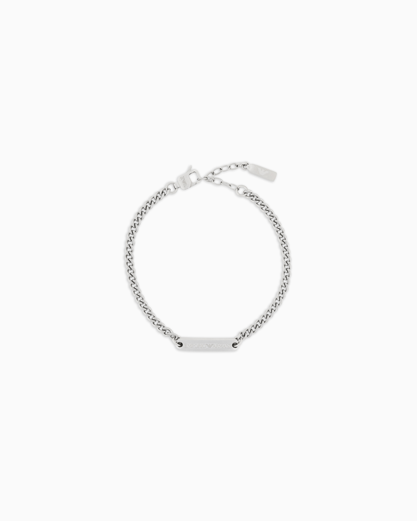 エンポリオ アルマーニ IDブレスレット ステンレススチール スライドする 0