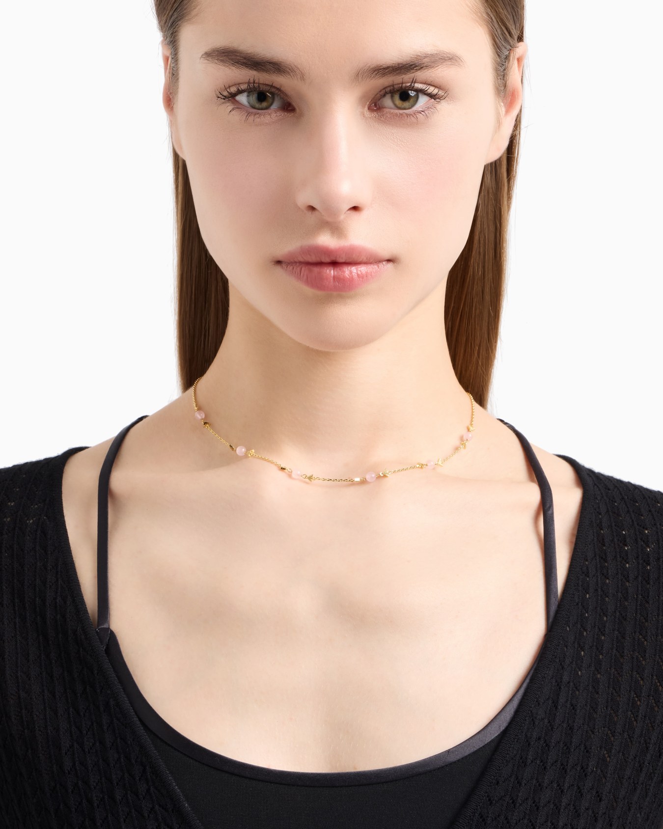 Glieder-Kette aus goldfarbenem Messing Folie 1
