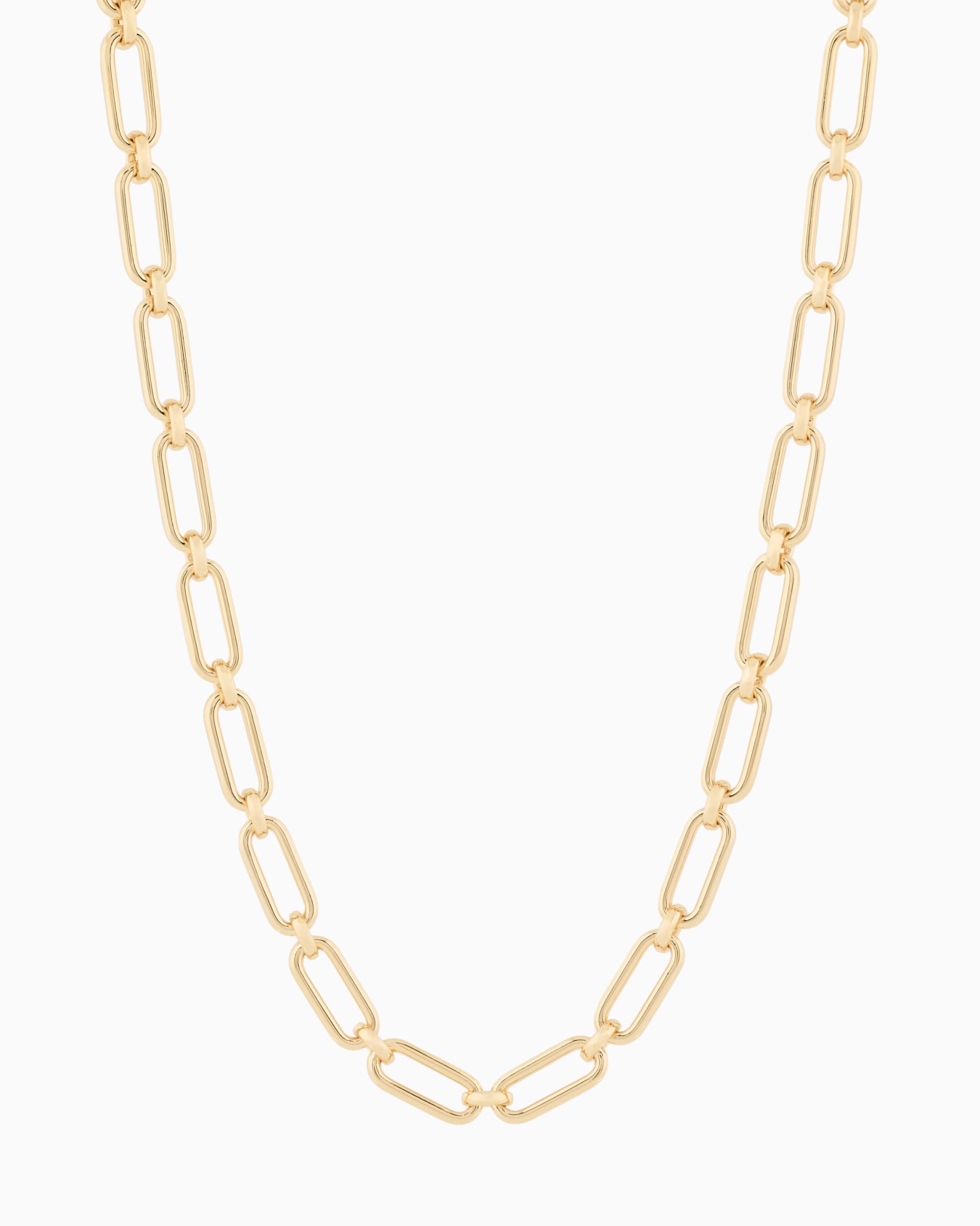 Emporio Armani Gold-Tone Brass Chain Necklace Slide 0