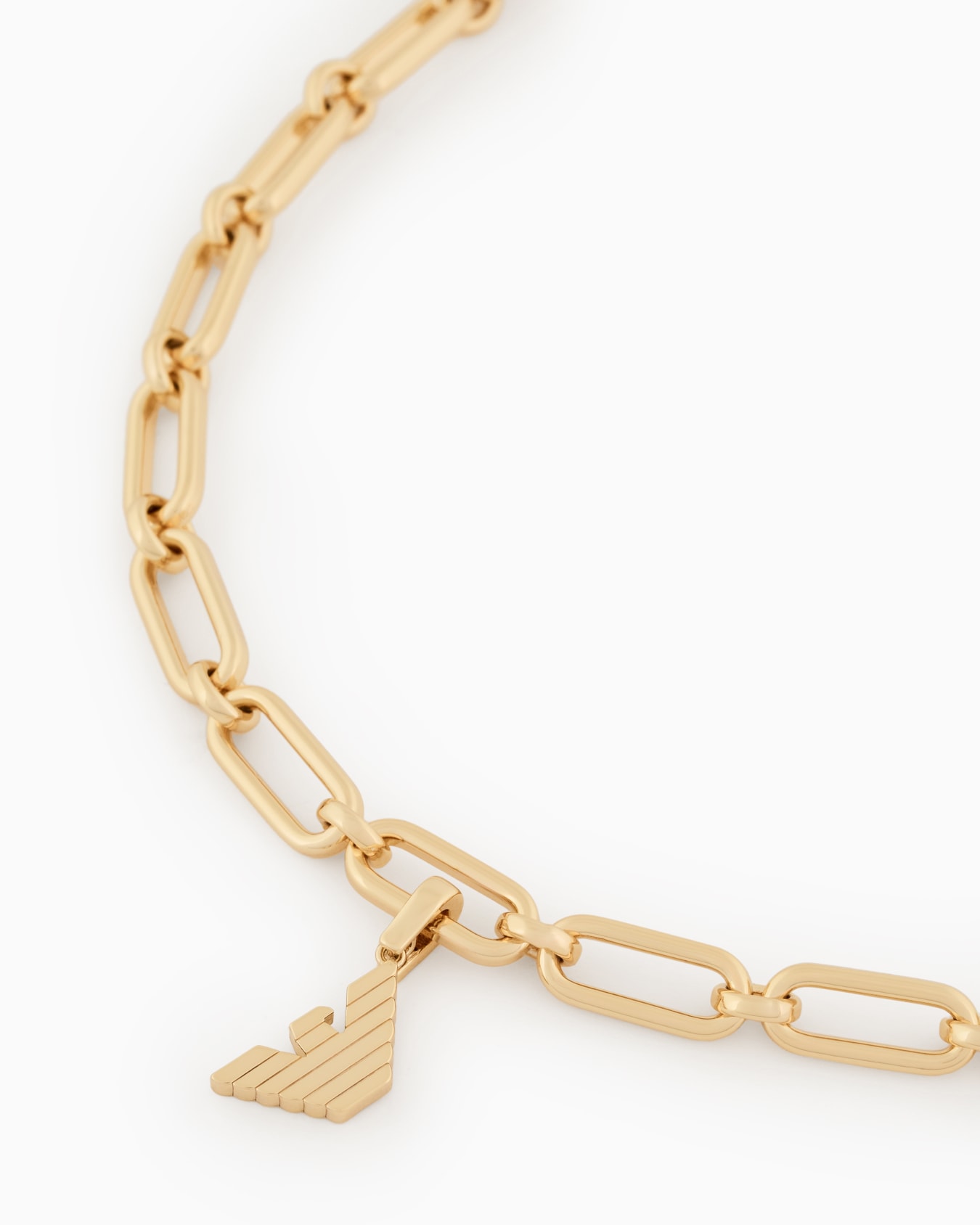 Emporio Armani Gold-Tone Brass Charm Slide 2