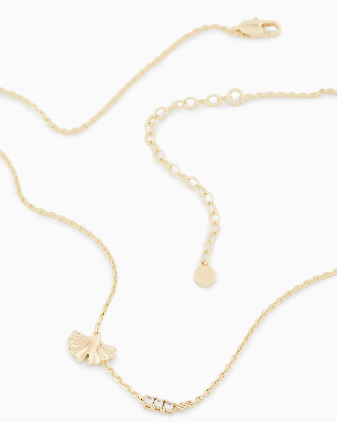  Gold-Tone Brass ID Necklace Slide 2