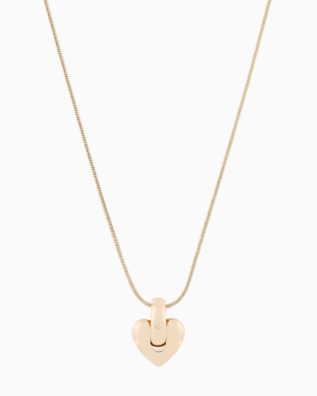  Gold-Tone Brass Pendant Necklace Slide 0