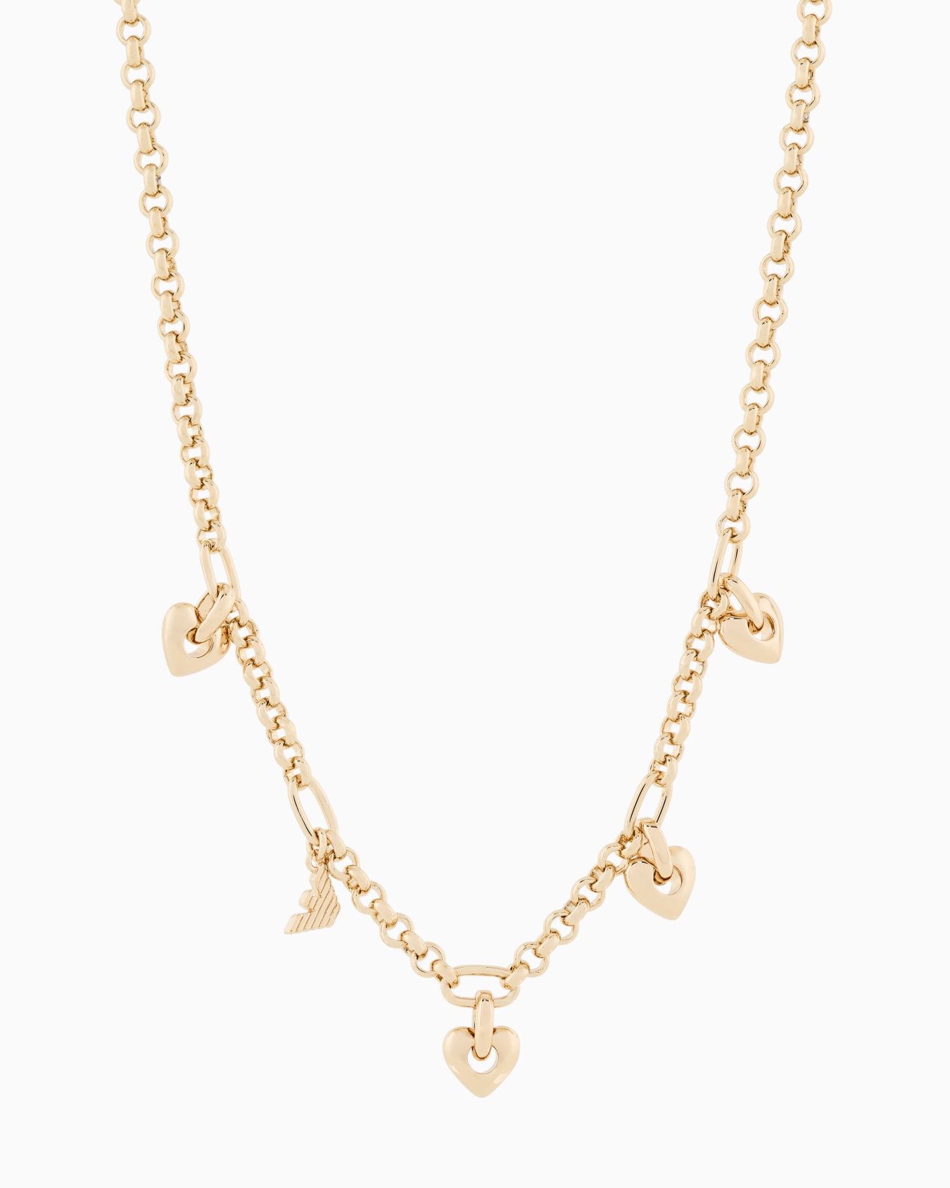 Collier avec pendentif en laiton couleur or Diapositive 0