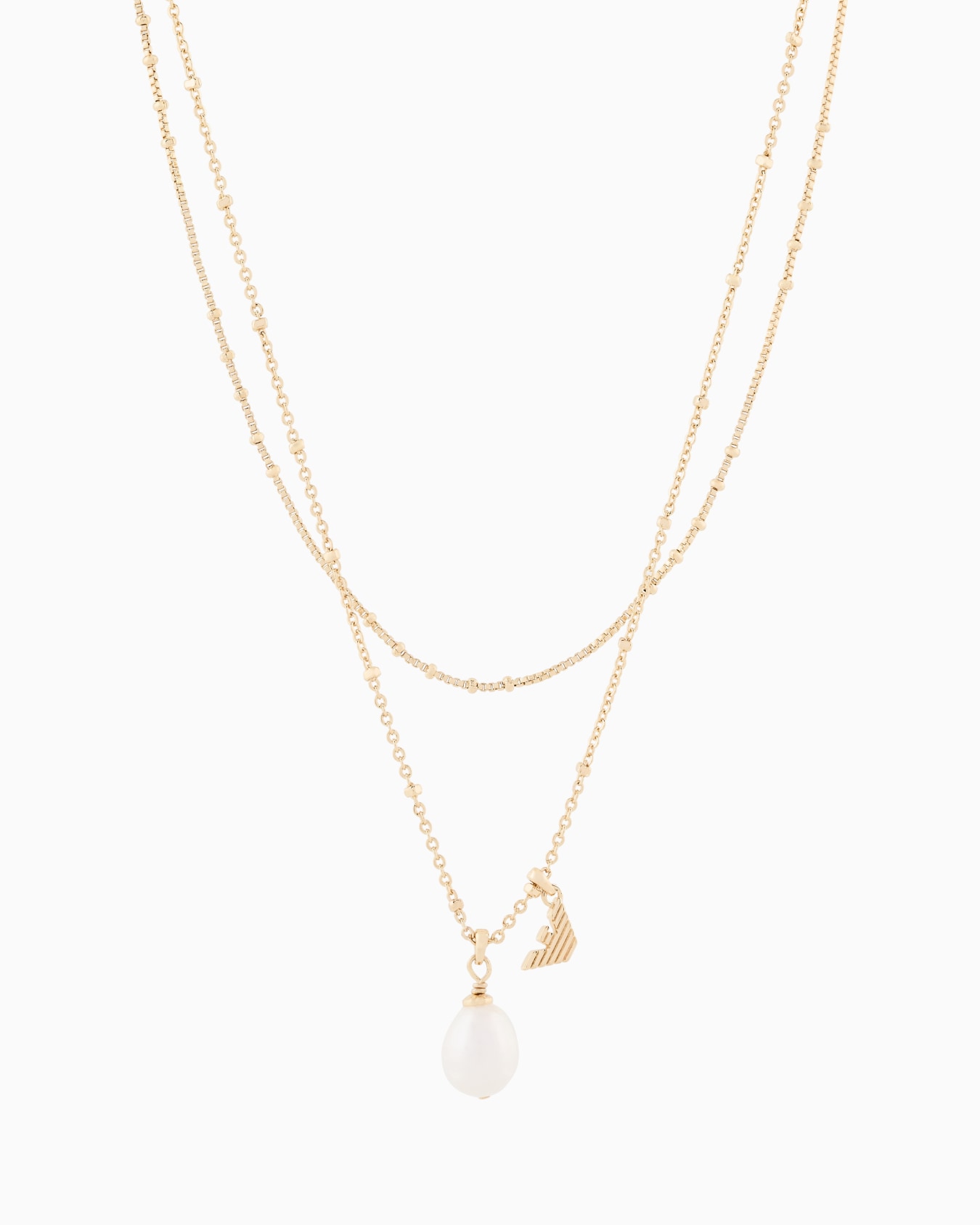 Kette mit Anhänger aus Goldmessing Folie 0