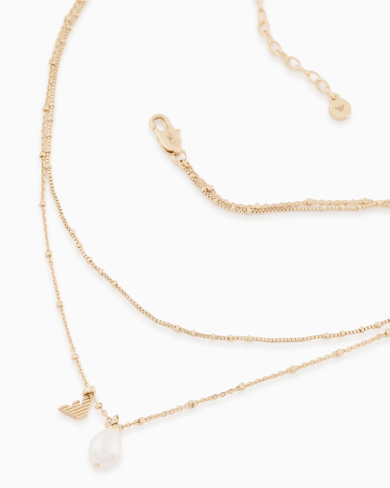 Kette mit Anhänger aus Goldmessing Folie 2