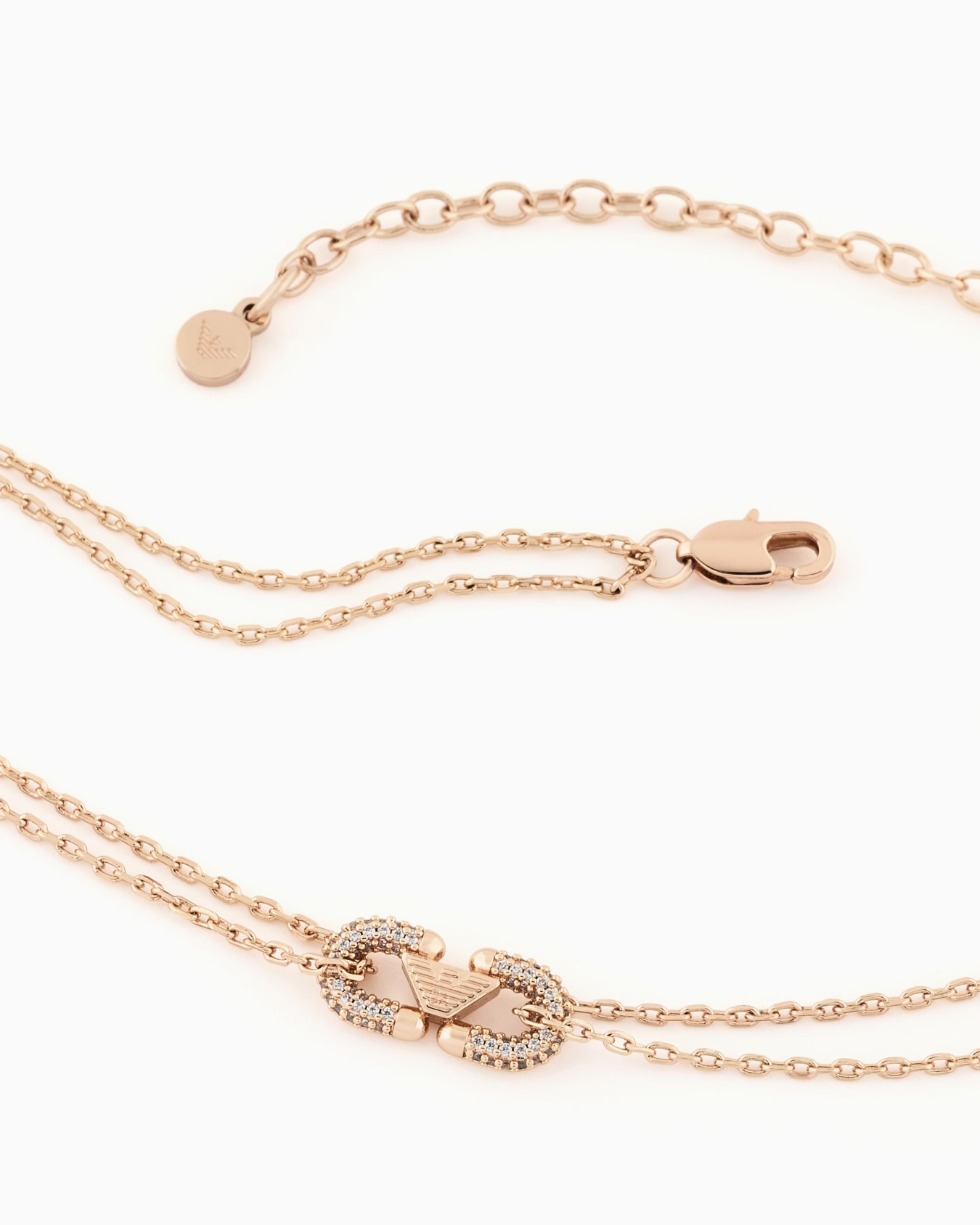 IDネックレス ローズゴールドトーンブラス スライドする 2