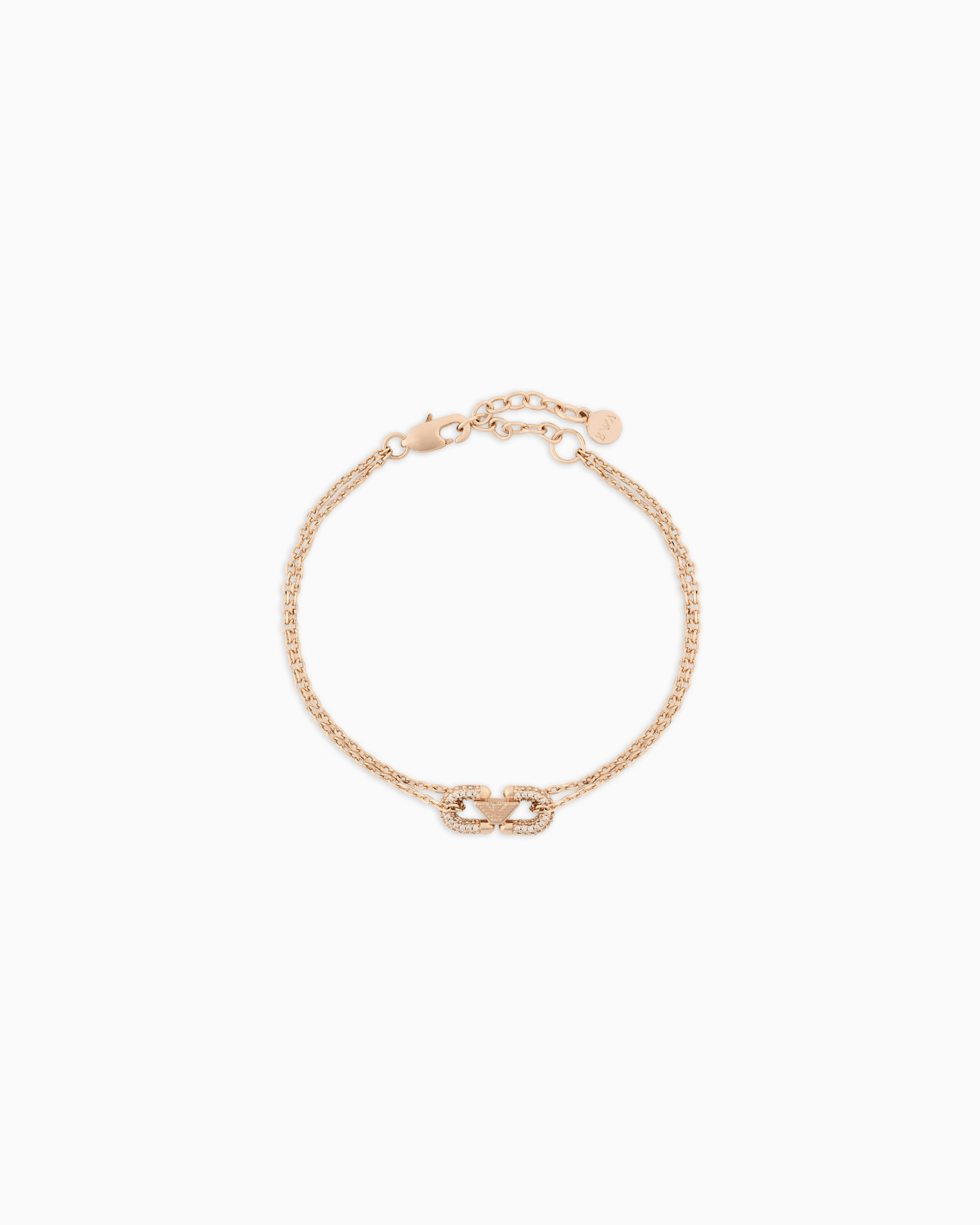 Pulsera de latón color oro rosa Diapositiva 0