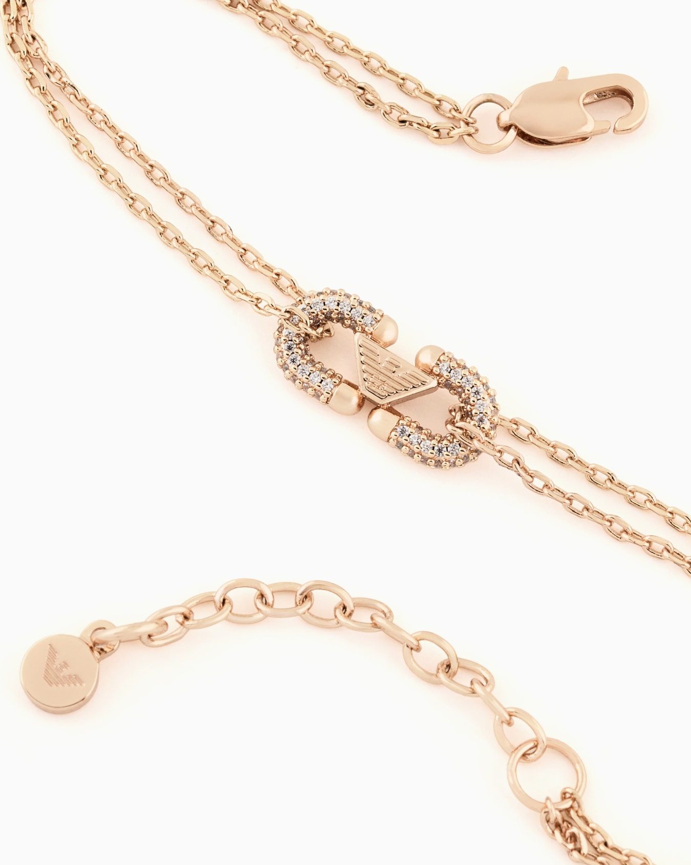 Pulsera de latón color oro rosa Diapositiva 2