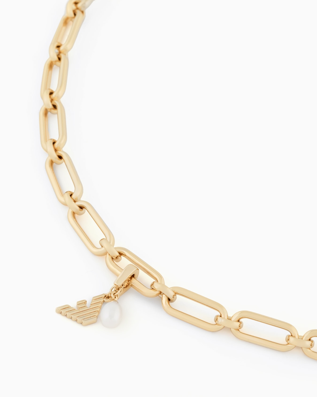 エンポリオ アルマーニ チャーム ゴールドトーンブラス パール スライドする 2