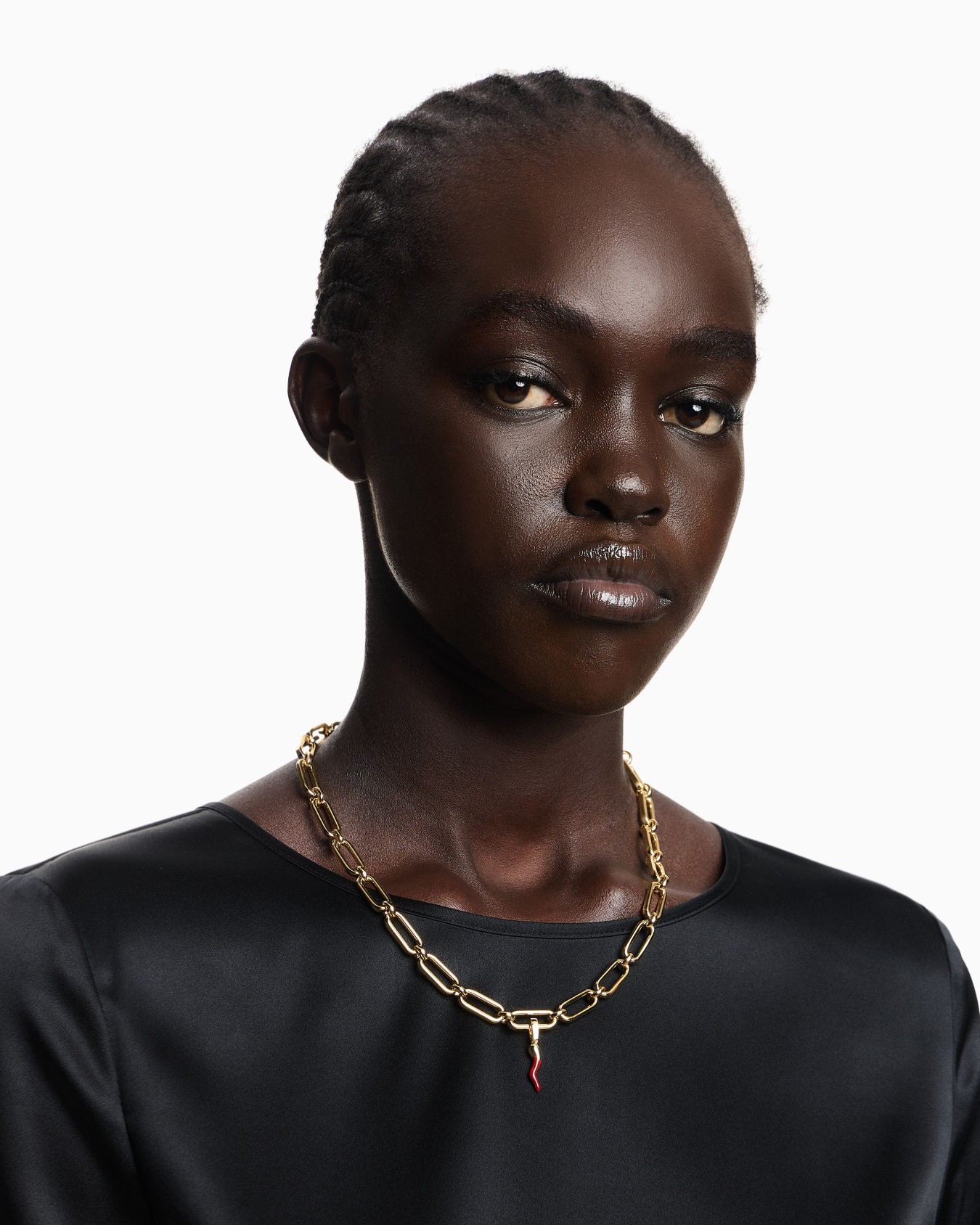 エンポリオ アルマーニ チャーム ゴールドトーンブラス スライドする 1