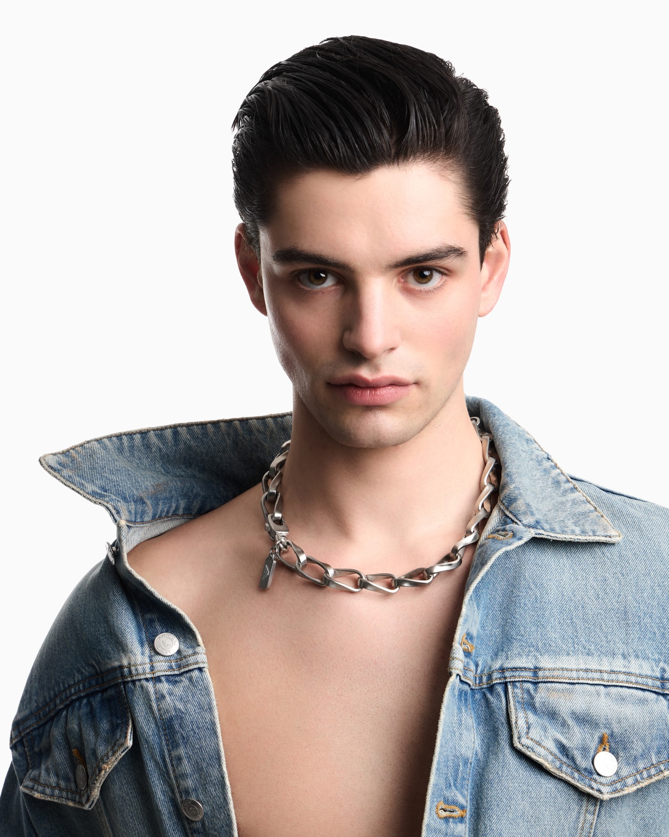  チェーンネックレス ステンレススチール スライドする 1