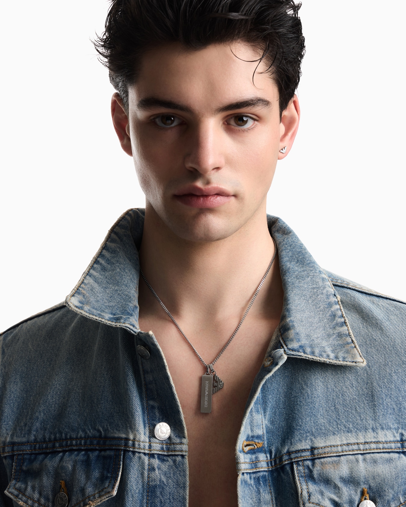  Stainless Steel Dog Tag Necklace Slide 1