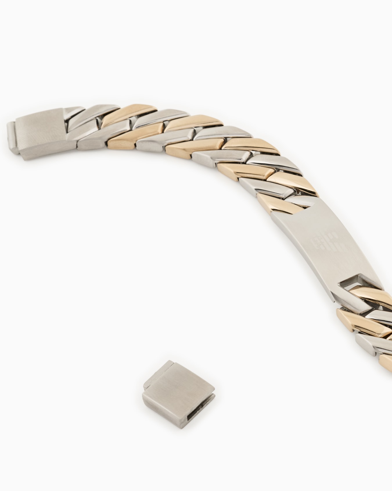 Emporio Armani Stainless Steel ID Bracelet Slide 2