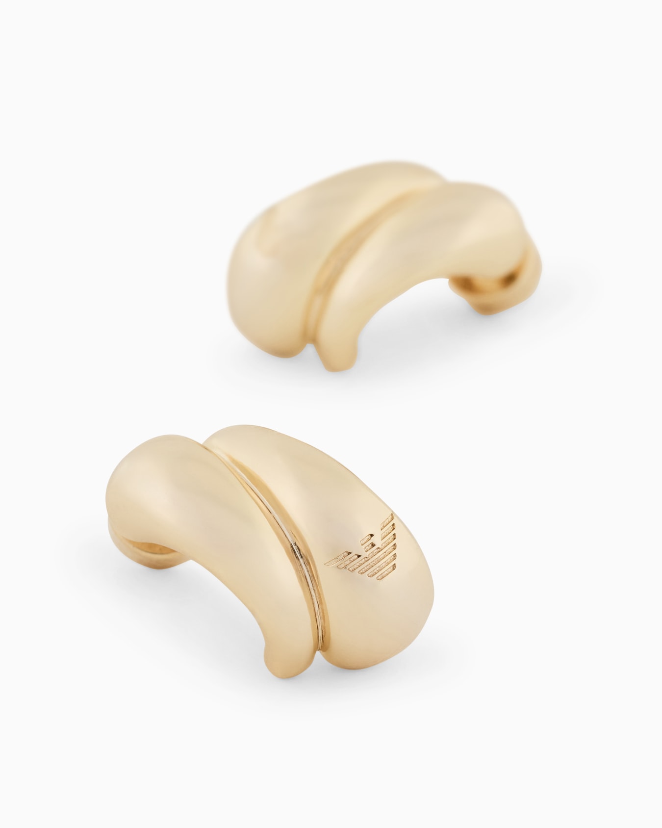  フープピアス ゴールドトーン 真鍮 スライドする 1