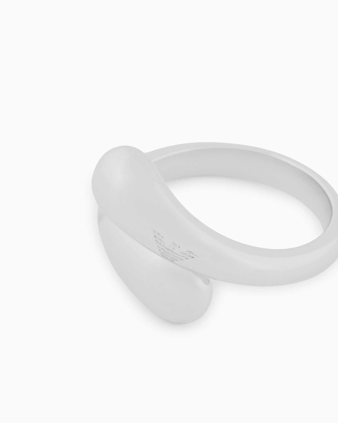  Silver-Tone Brass Band Ring Slide 1