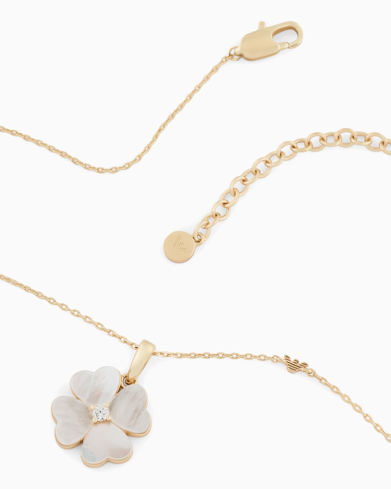  Mother of Pearl Clover Necklace Slide 1