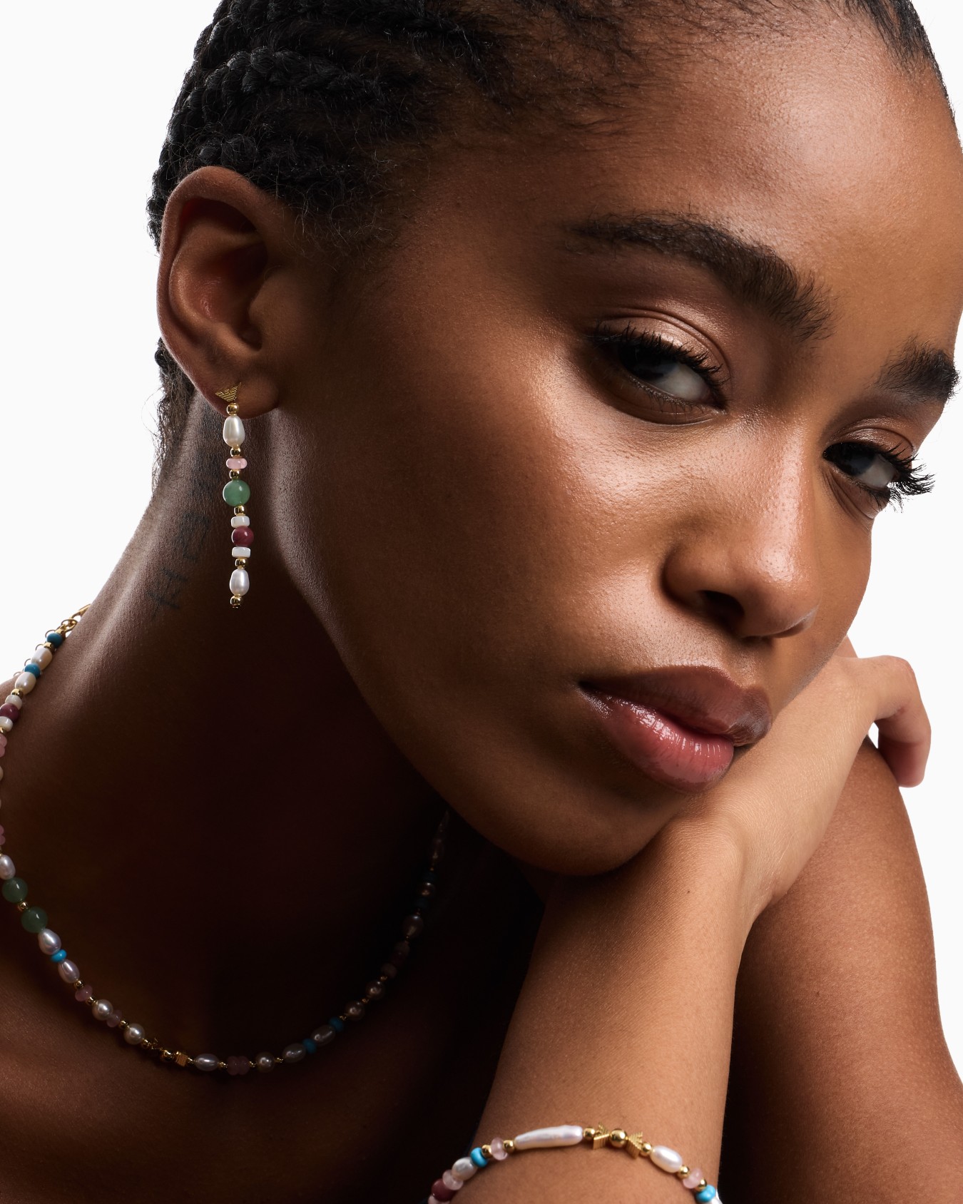  Pearl Beaded Drop Earrings Slide 1