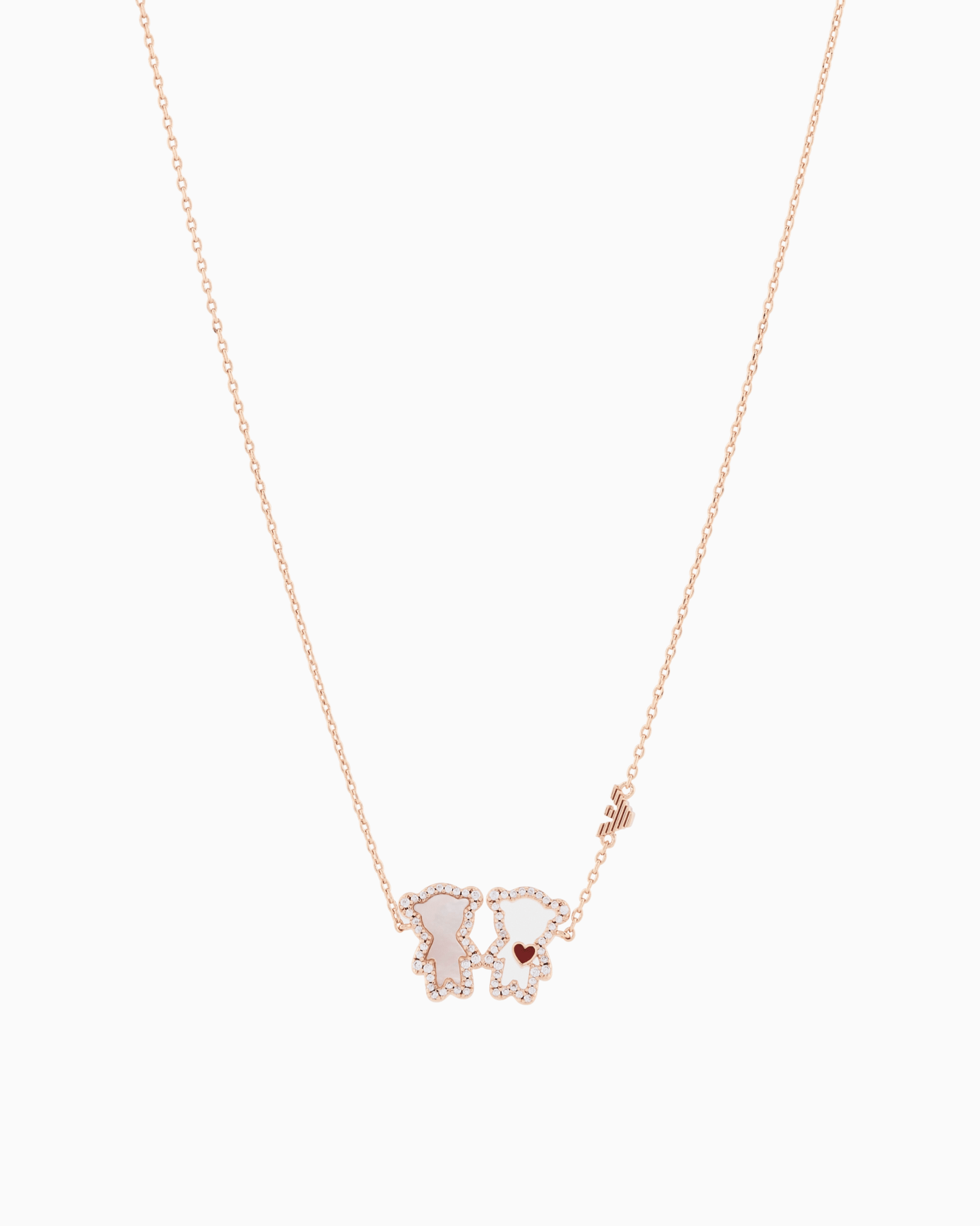 ネックレス ローズゴールドトーンブラス スライドする 0