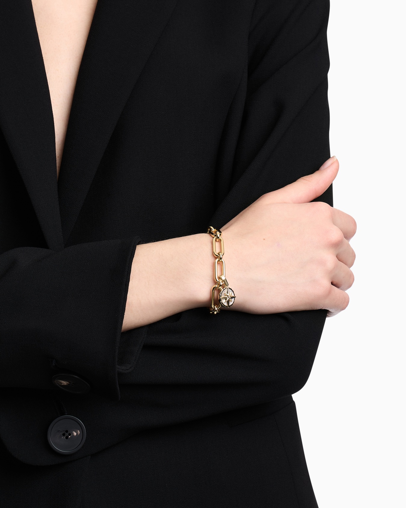 Charm a forma di bussola in madreperla Slide 2