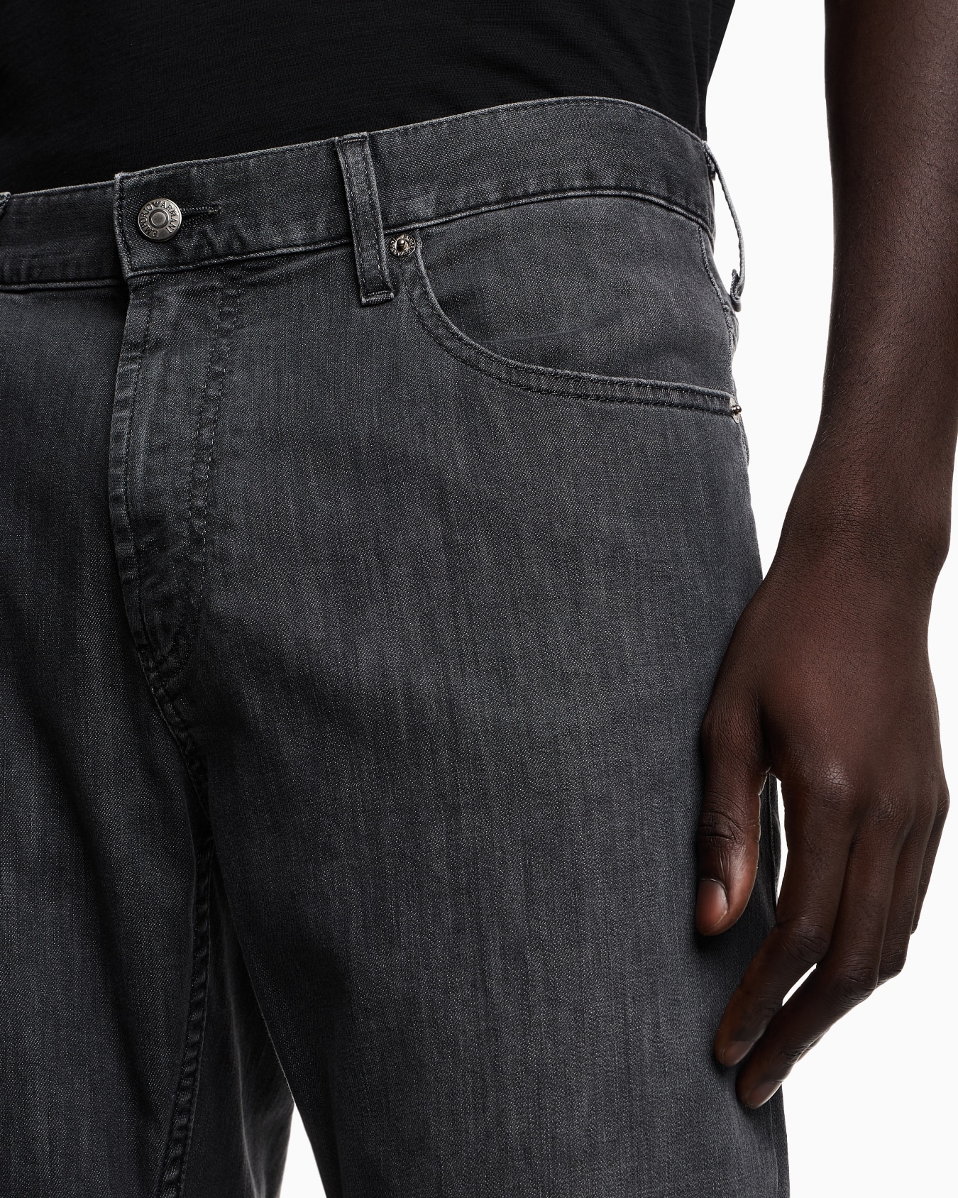 J05 regular-fit, lightly worn-look 8-oz denim jeans Slide 4