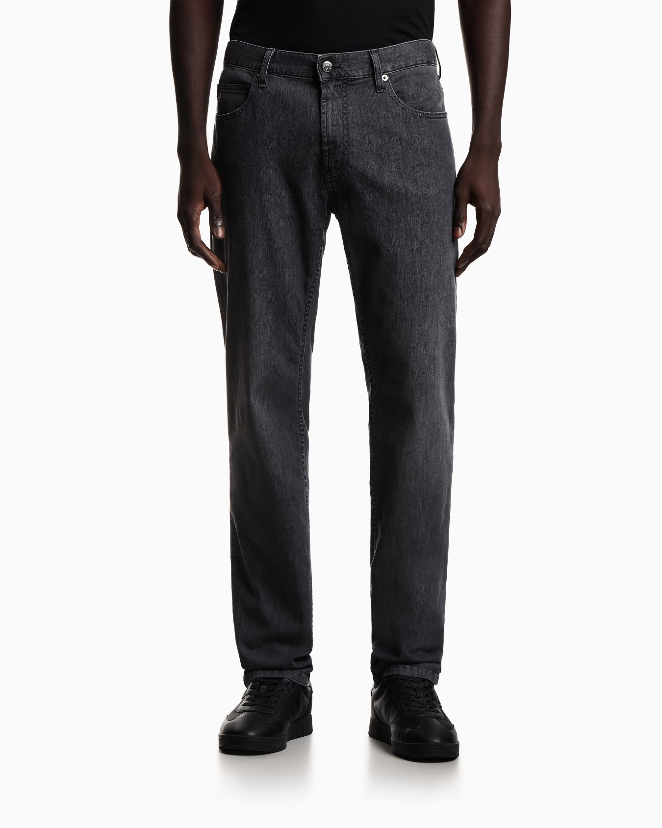 J05 regular-fit, lightly worn-look 8-oz denim jeans Slide 3