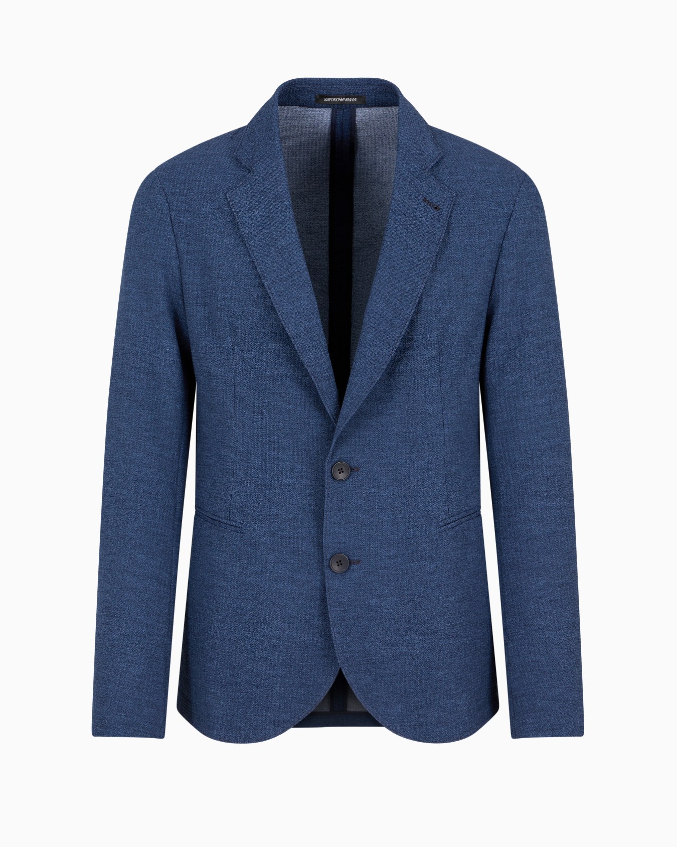 Veste à simple boutonnage en tissu seersucker technique imprimé Diapositive 0