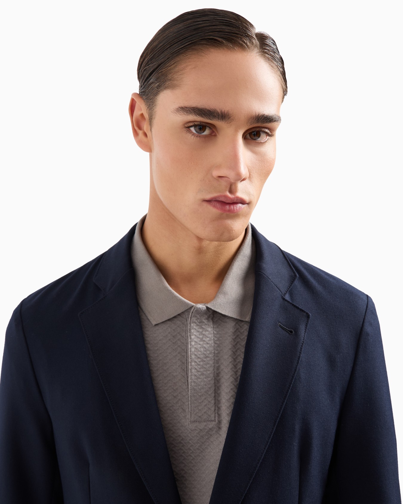 Veste à simple boutonnage en gabardine technique stretch Diapositive 4