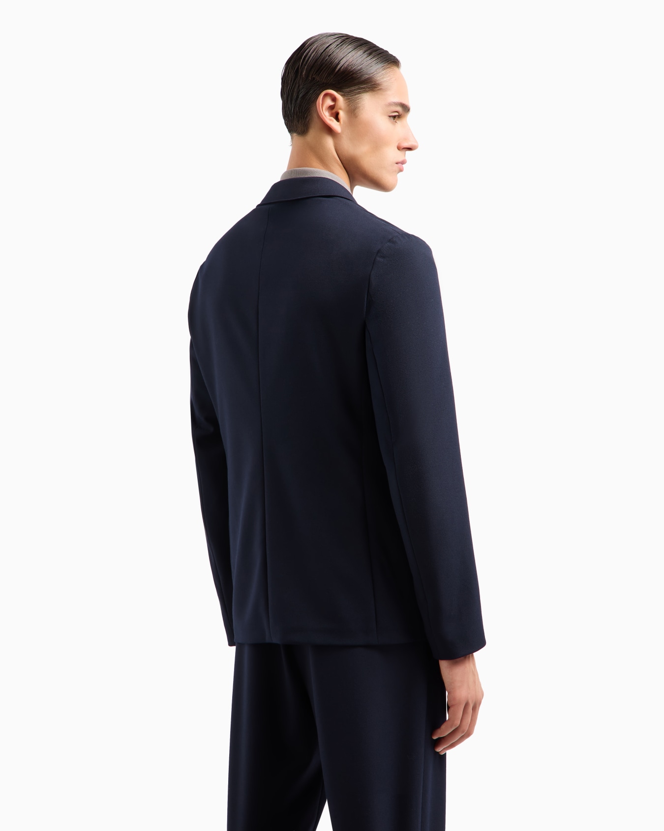 Veste à simple boutonnage en gabardine technique stretch Diapositive 2