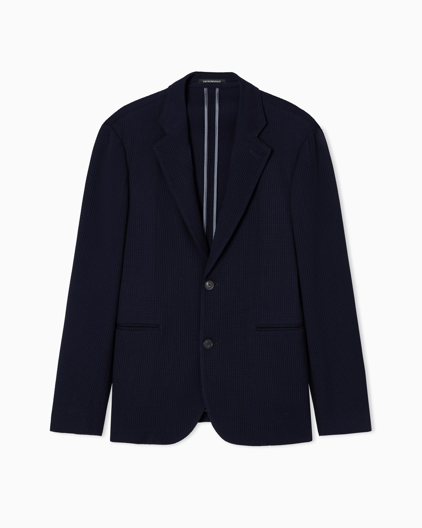 シングルブレストジャケット 3Dワッフル風ウールジャージー スライドする 0