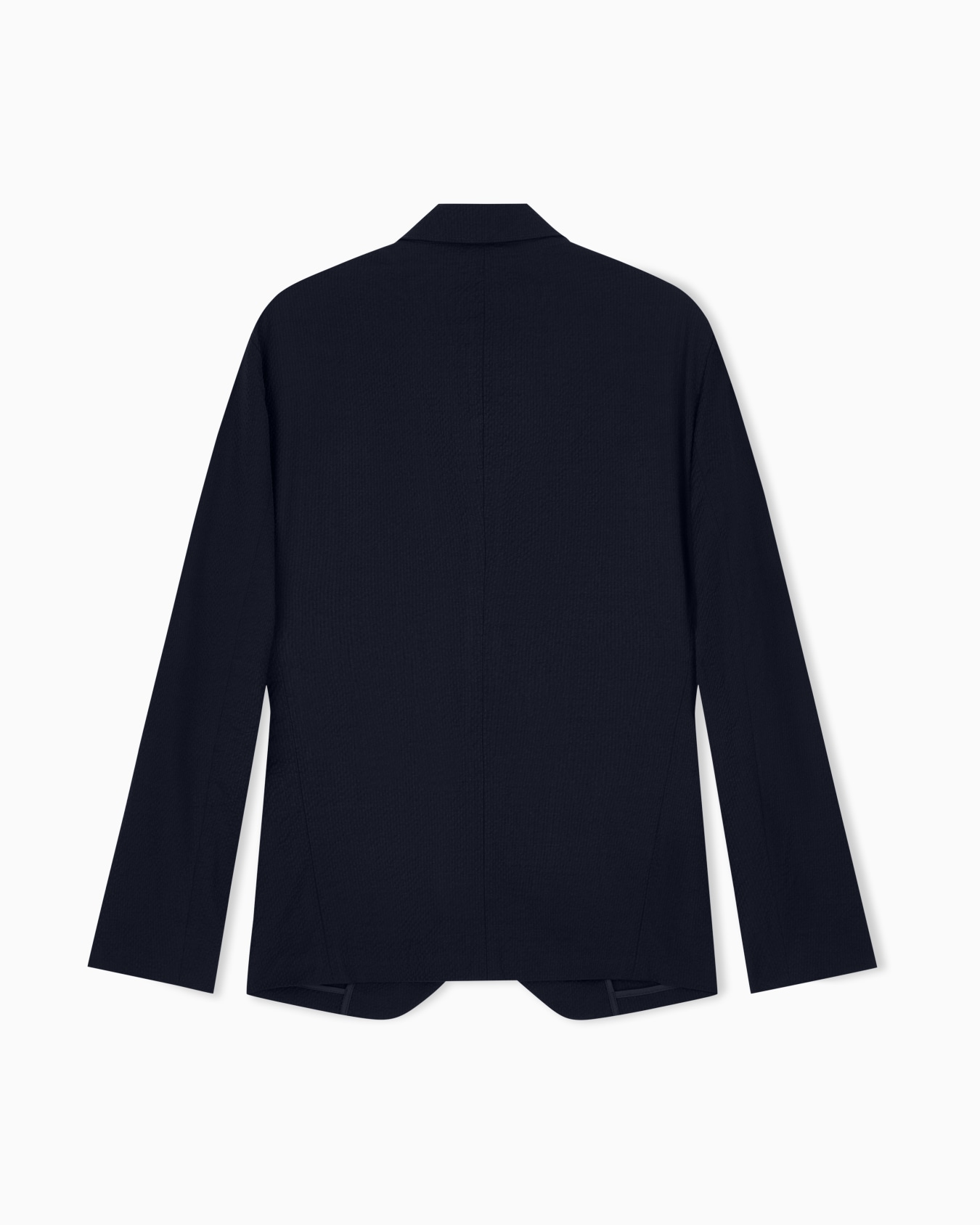 Virgin-wool seersucker single-breasted jacket Slide 2