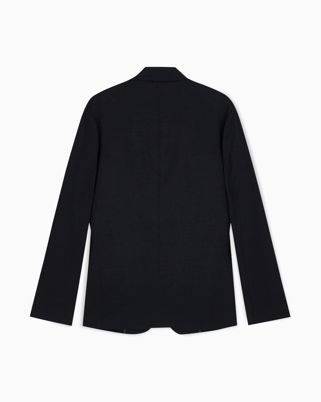 Virgin-wool seersucker single-breasted jacket Slide 2