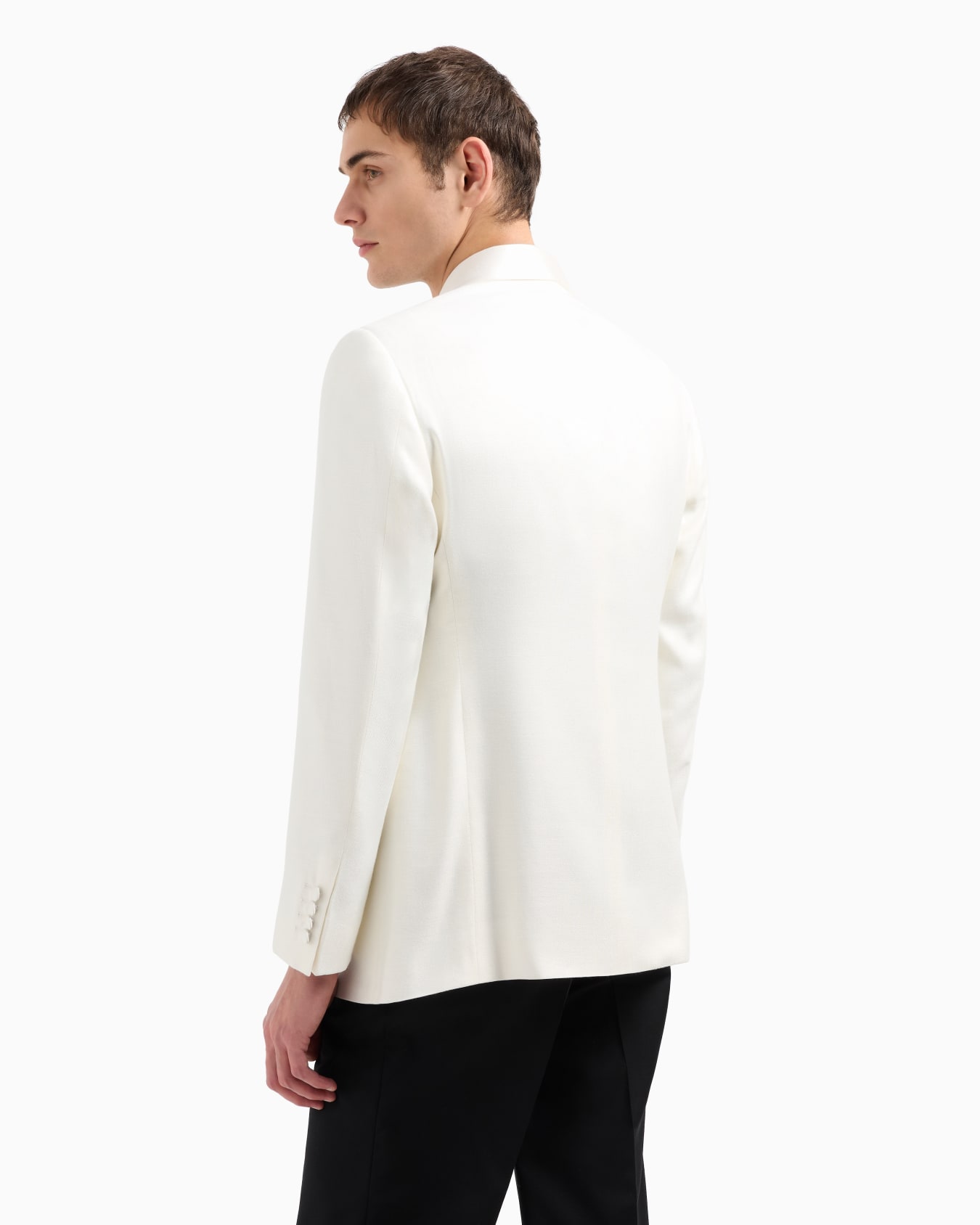 Shawl-collar jacket with satin lapels Slide 2