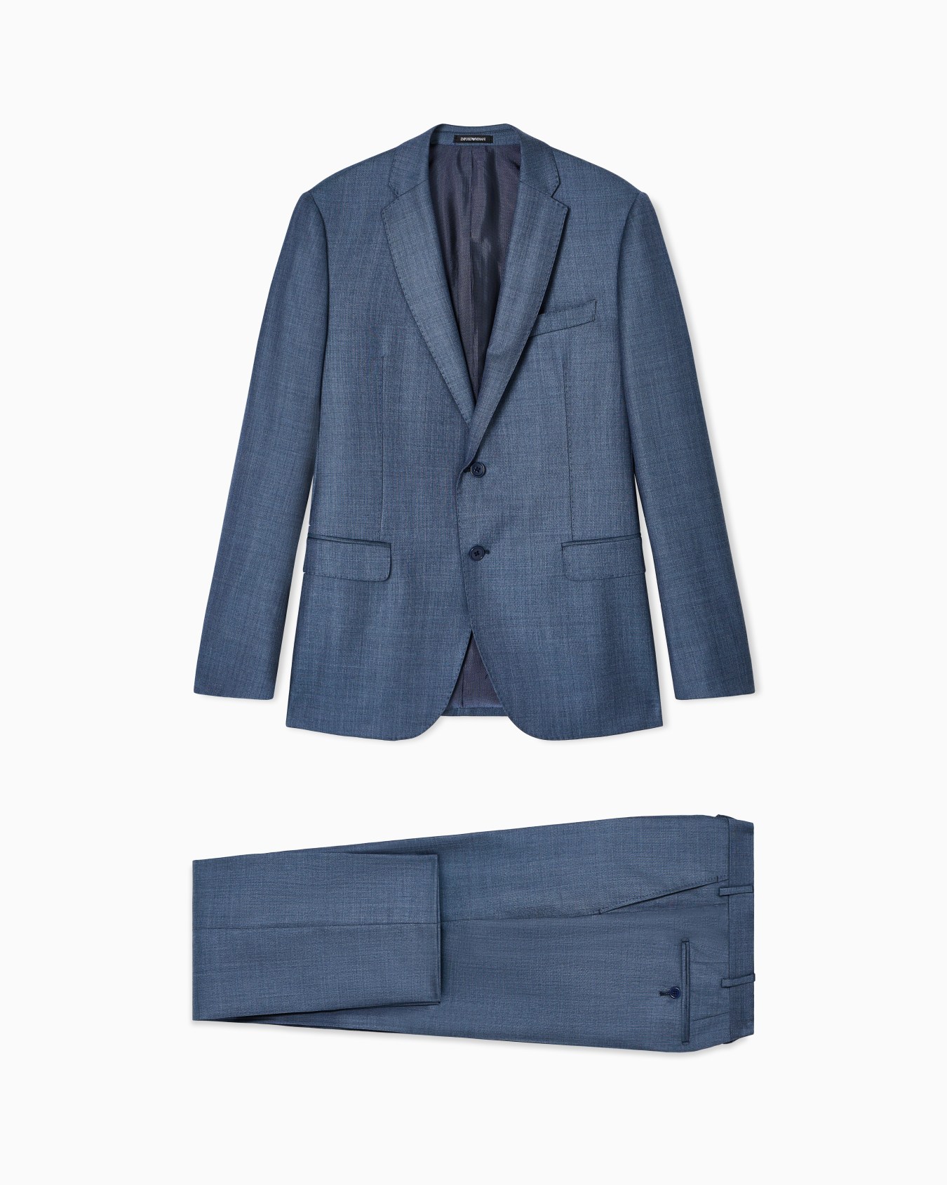 Single-breasted suit in a silky-finish grisaille Slide 0