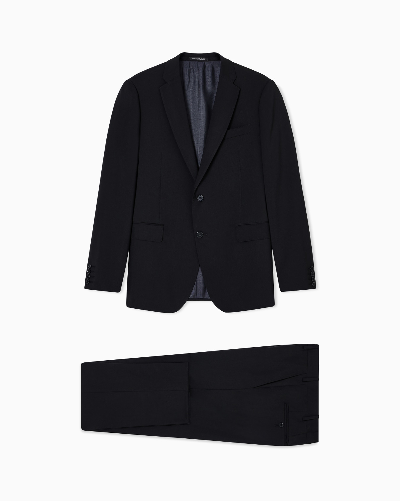 Single-breasted suit in natural stretch, tropical light wool Slide 0