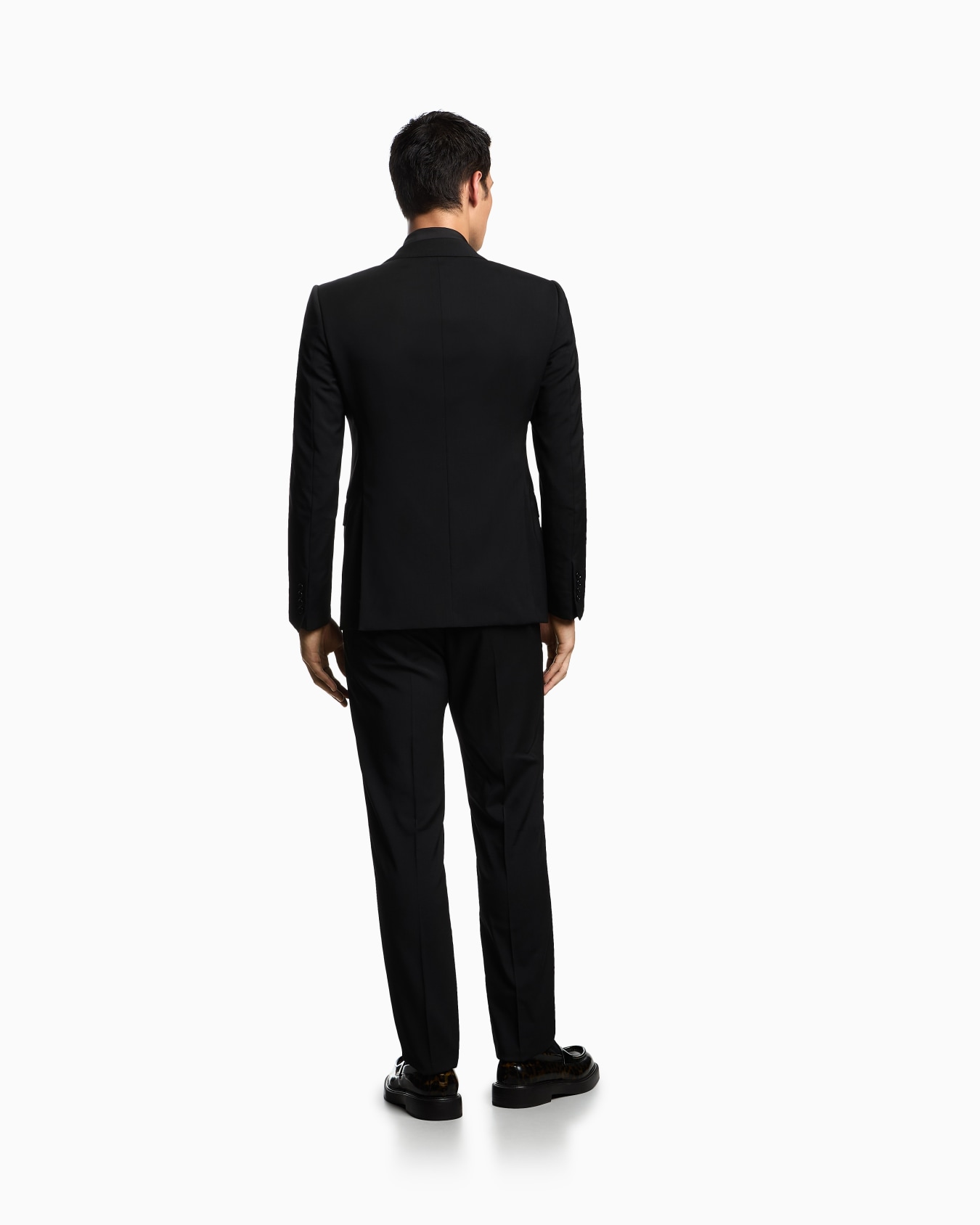 Single-breasted suit in natural stretch, tropical light wool Slide 2