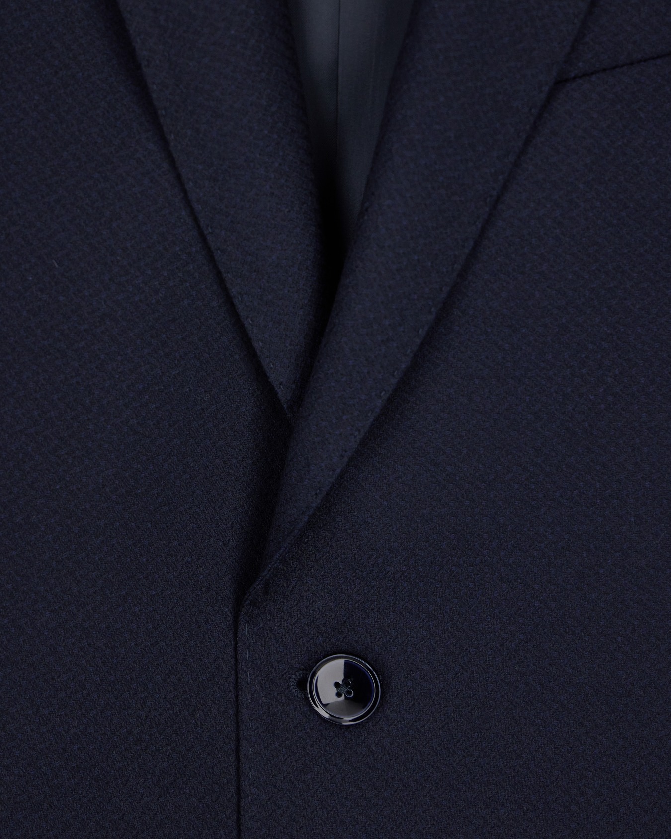 Costume doublé en laine vierge avec micro-motif Diapositive 3