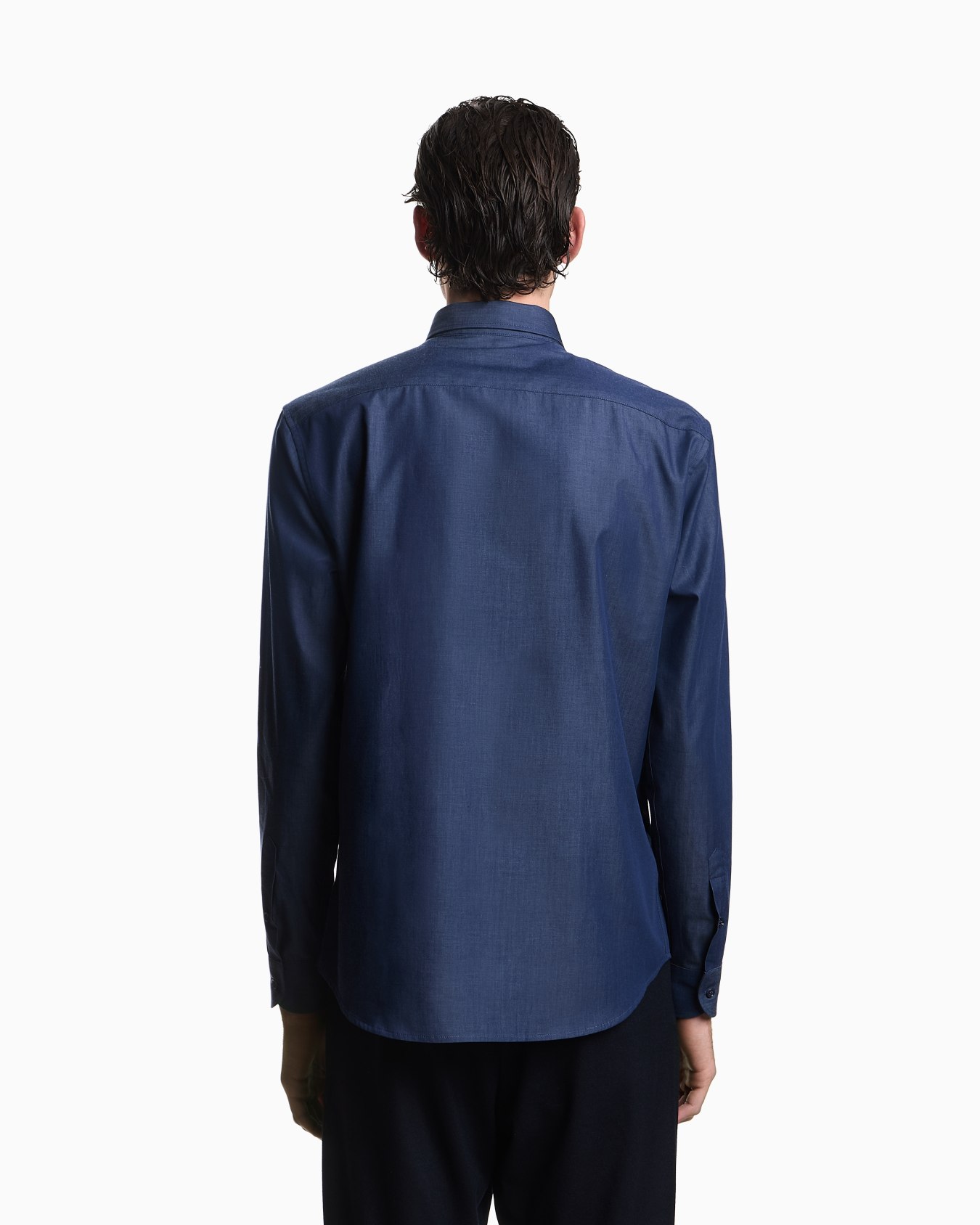 Denim-effect fabric shirt Slide 2