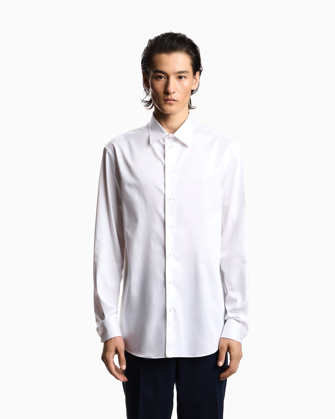Cotton poplin shirt Slide 3