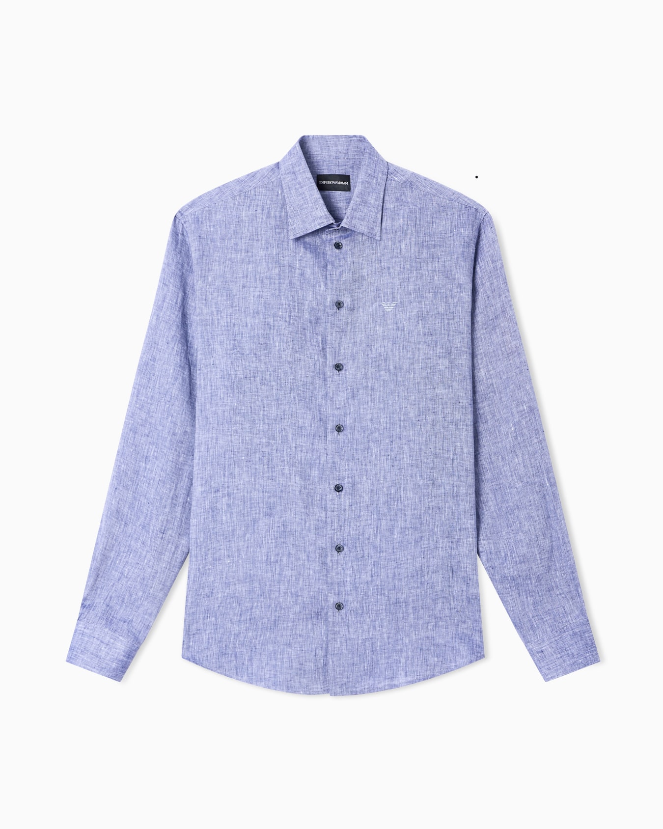 Solid color linen shirt Slide 0