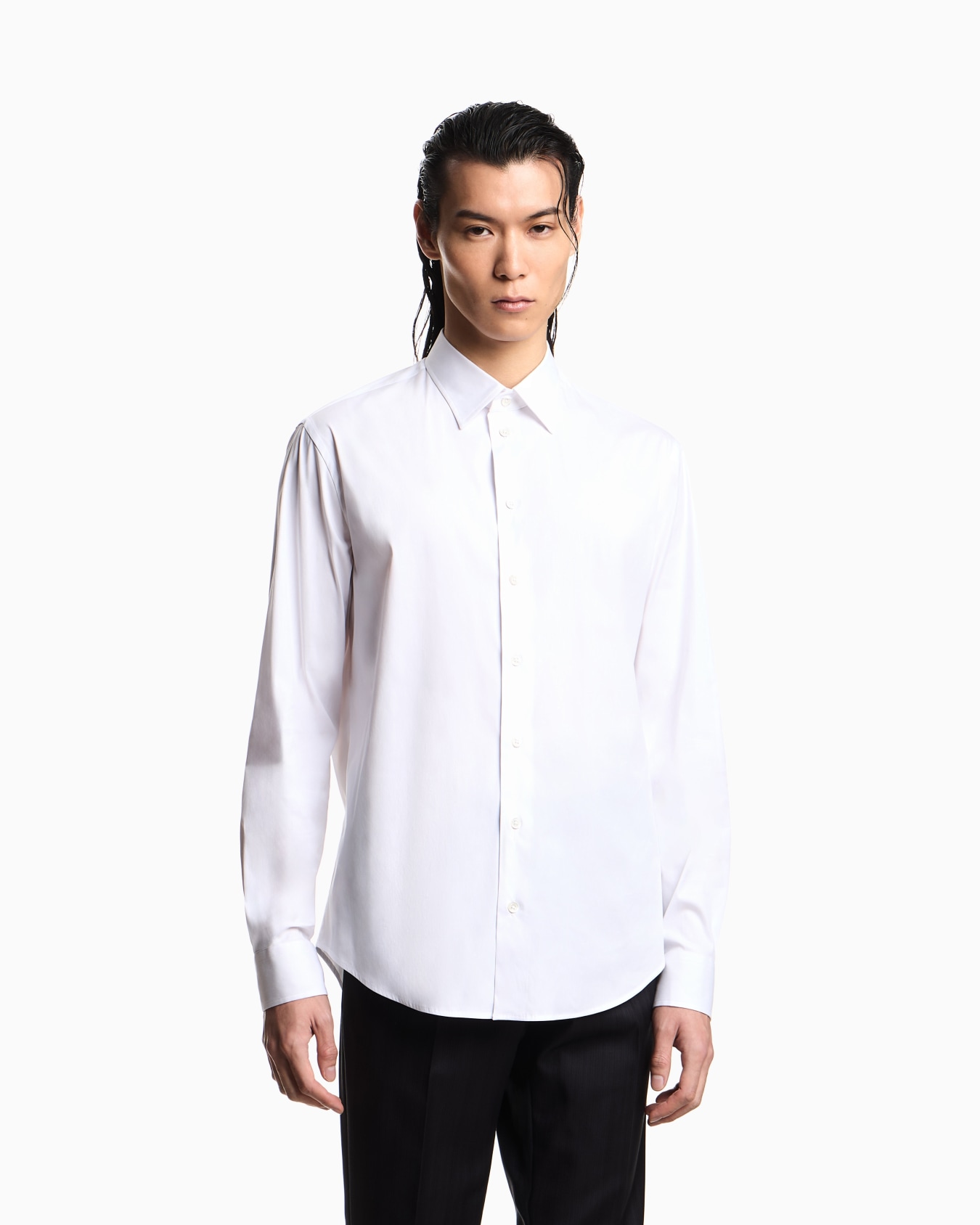 Camicia in tecno cotone stretch Slide 3