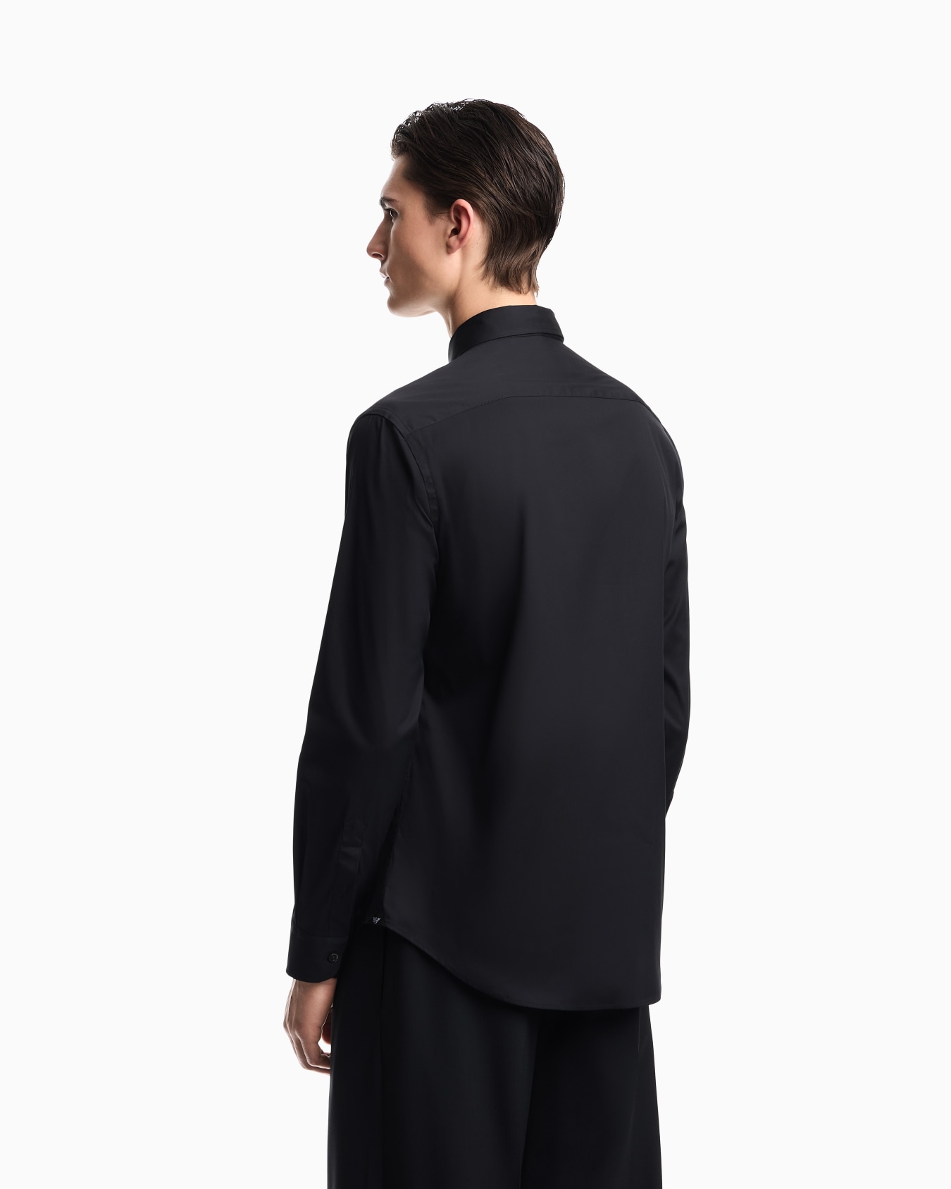 Technical stretch cotton shirt Slide 3