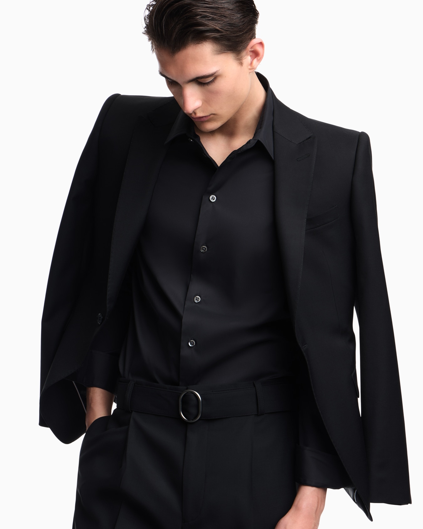 Technical stretch cotton shirt Slide 4