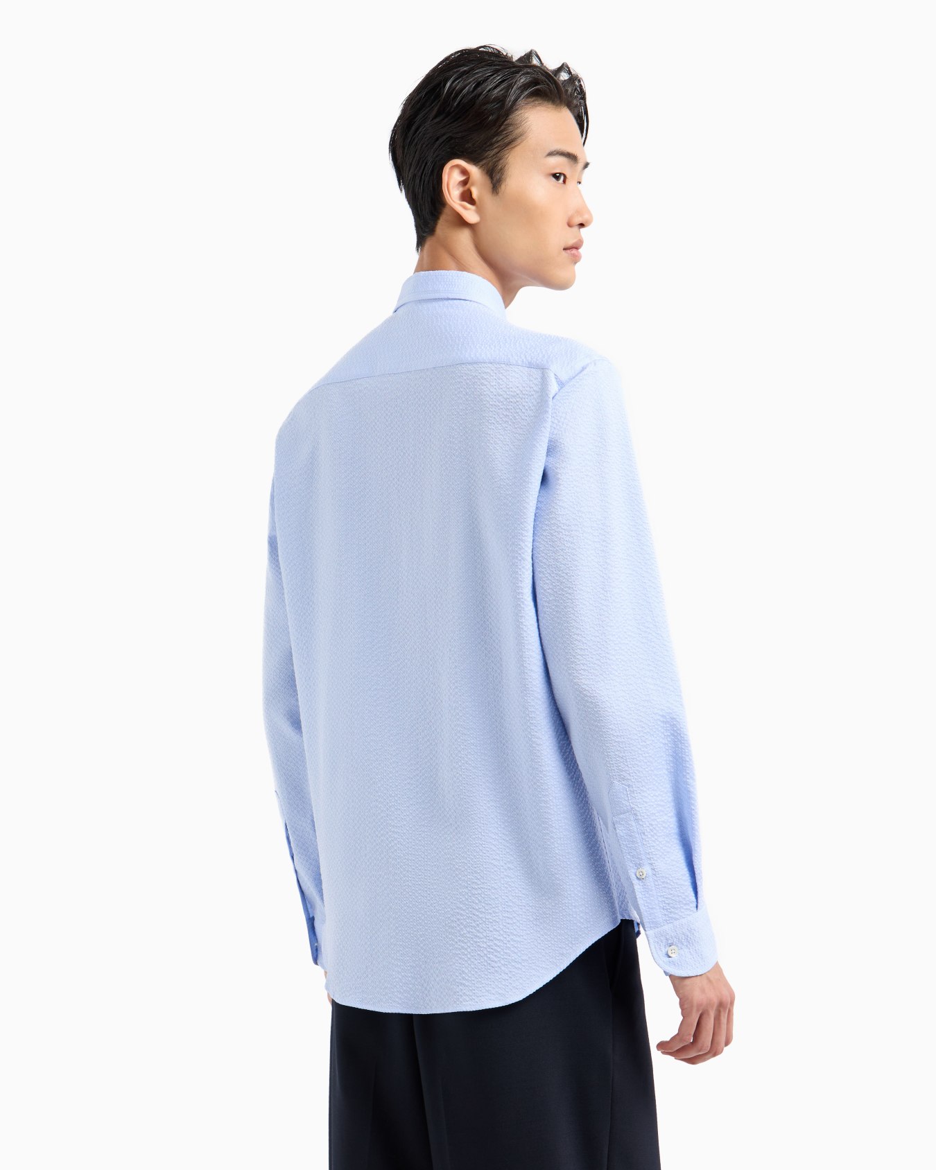 Camisa de algodón efecto sirsaca Diapositiva 2