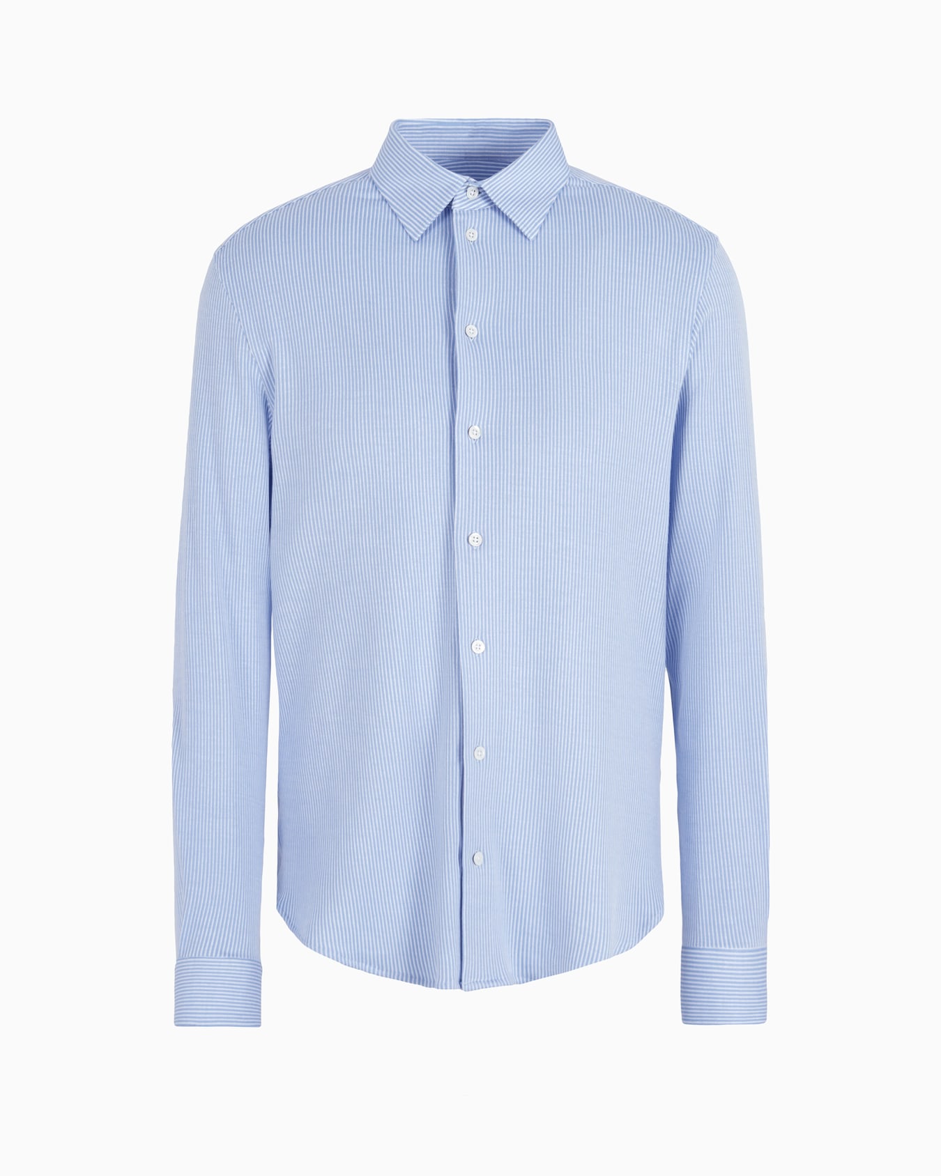 ASV Lyocell-blend striped jersey shirt Slide 0